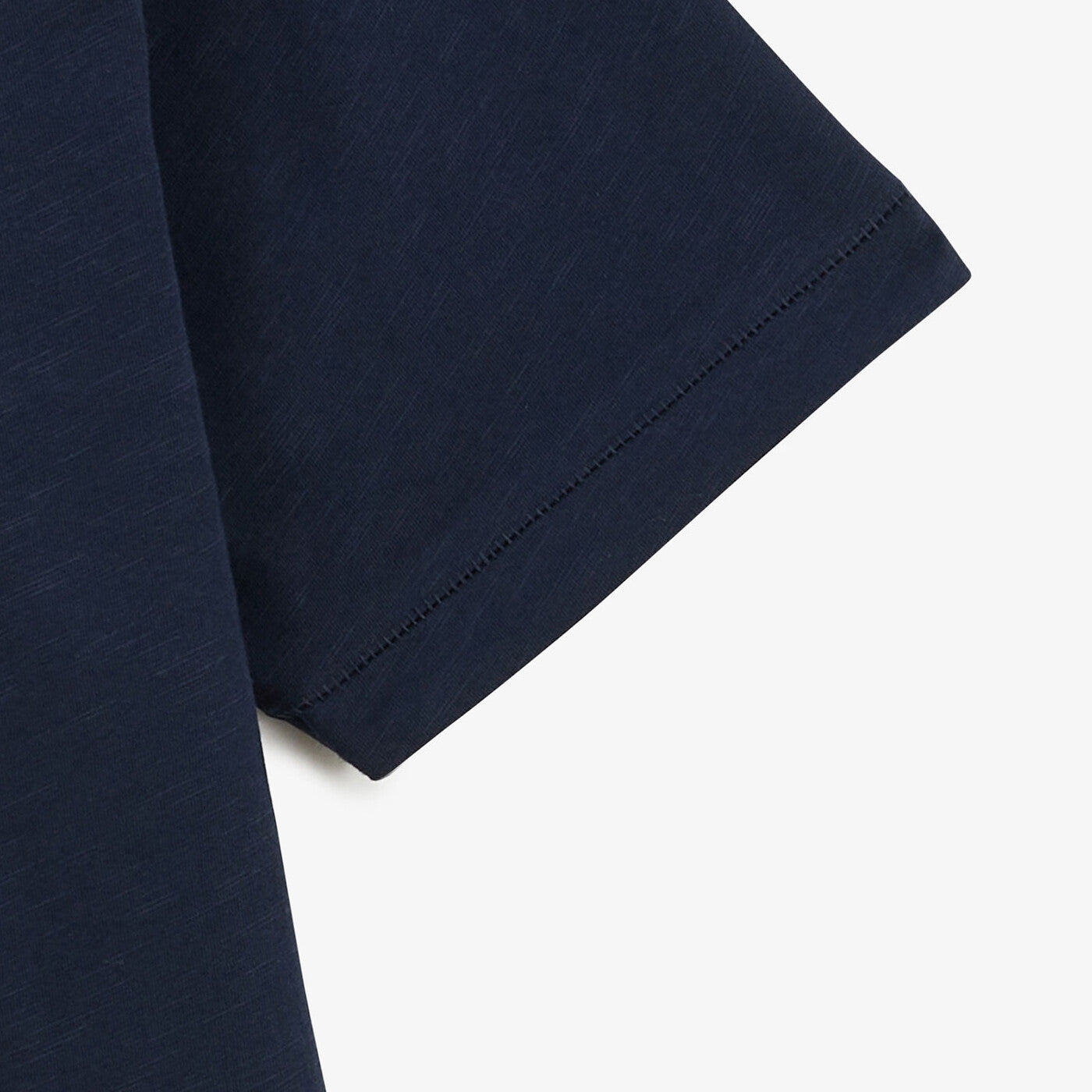 Camiseta slub Tristan azul oscuro