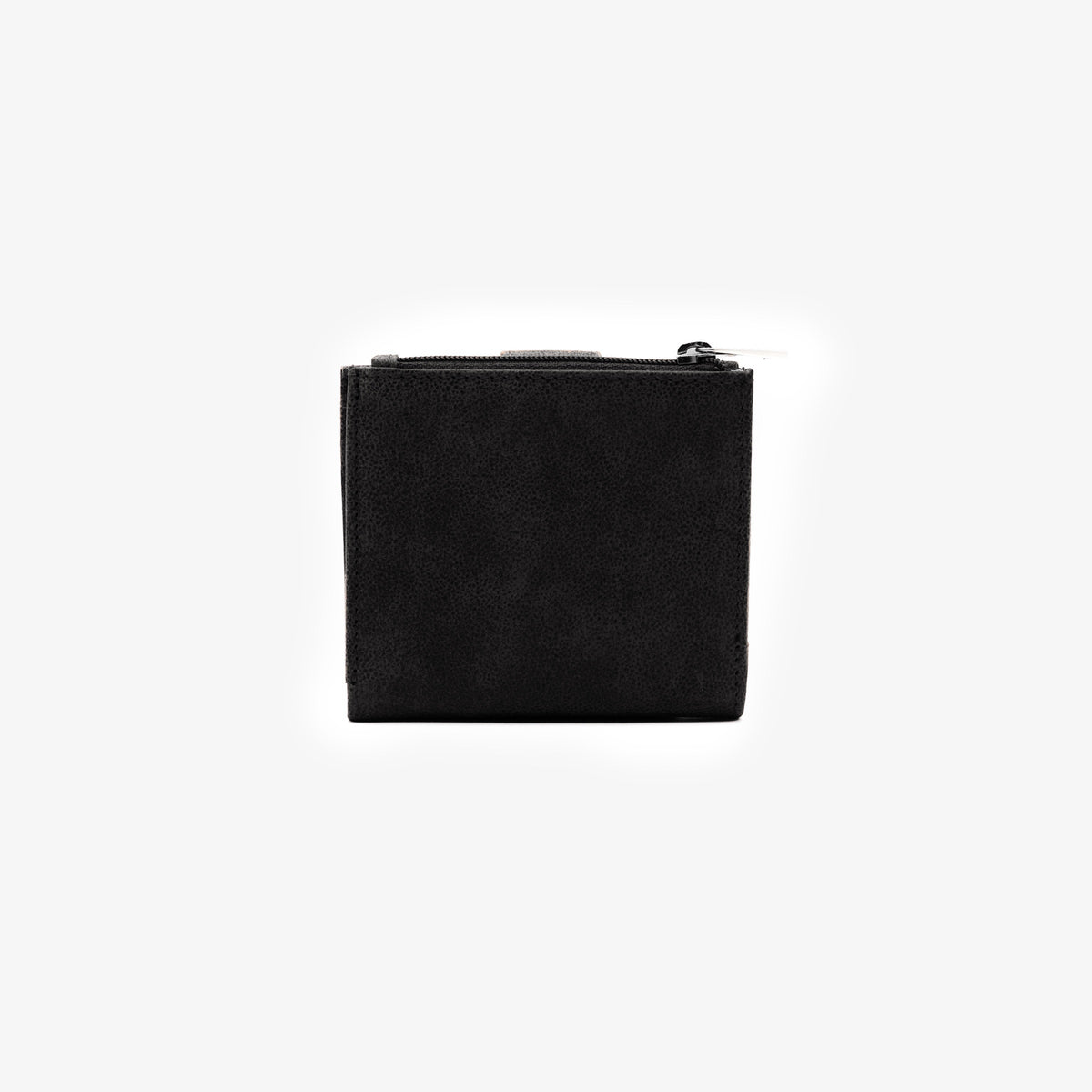 Porte-monnaie à patte en cuir de chèvre noir Brooklyn