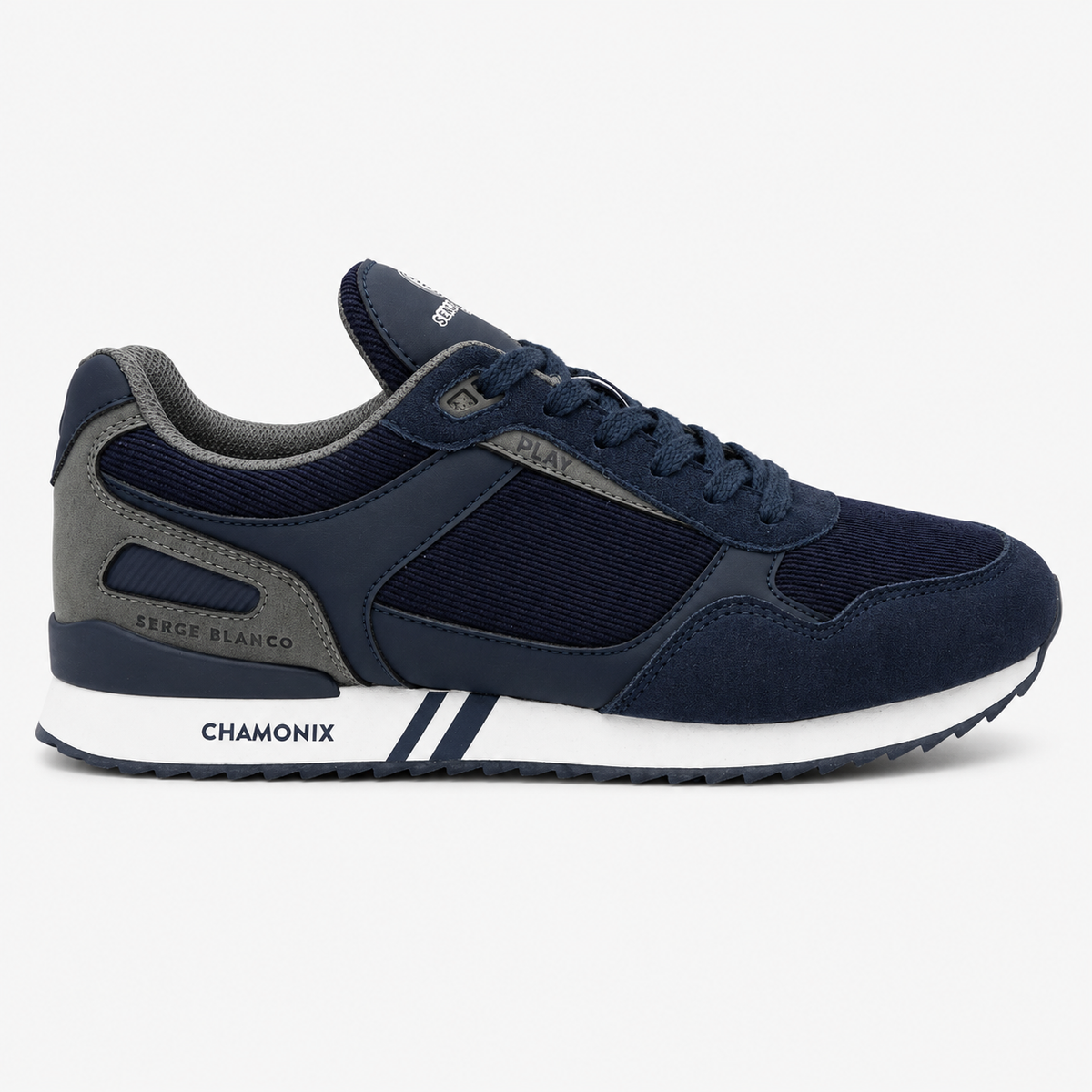 Sneaker Chamonix velours Bleu foncé
