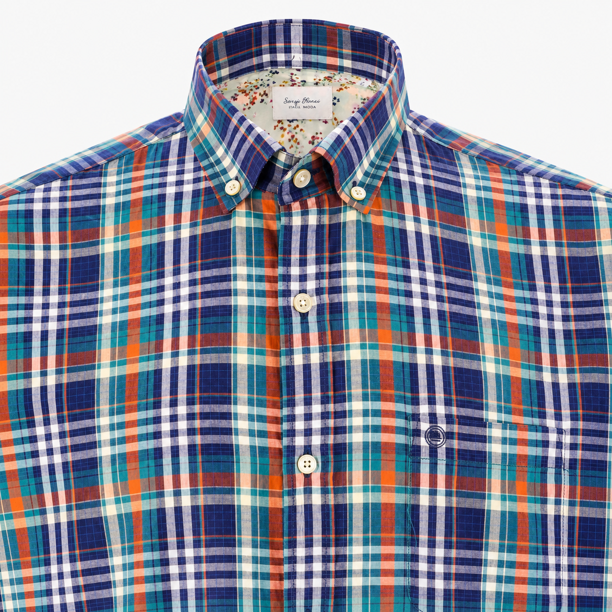 Chemise manches longues à carreaux charles