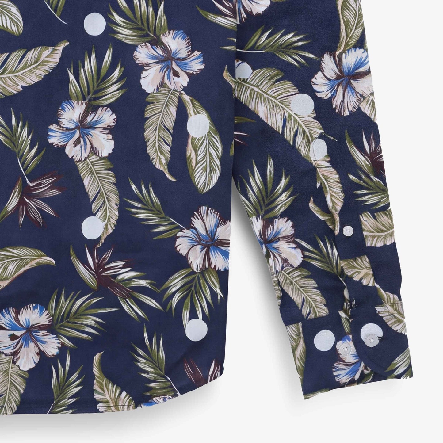 Chemises manches longues brodée en coton violet pourpre