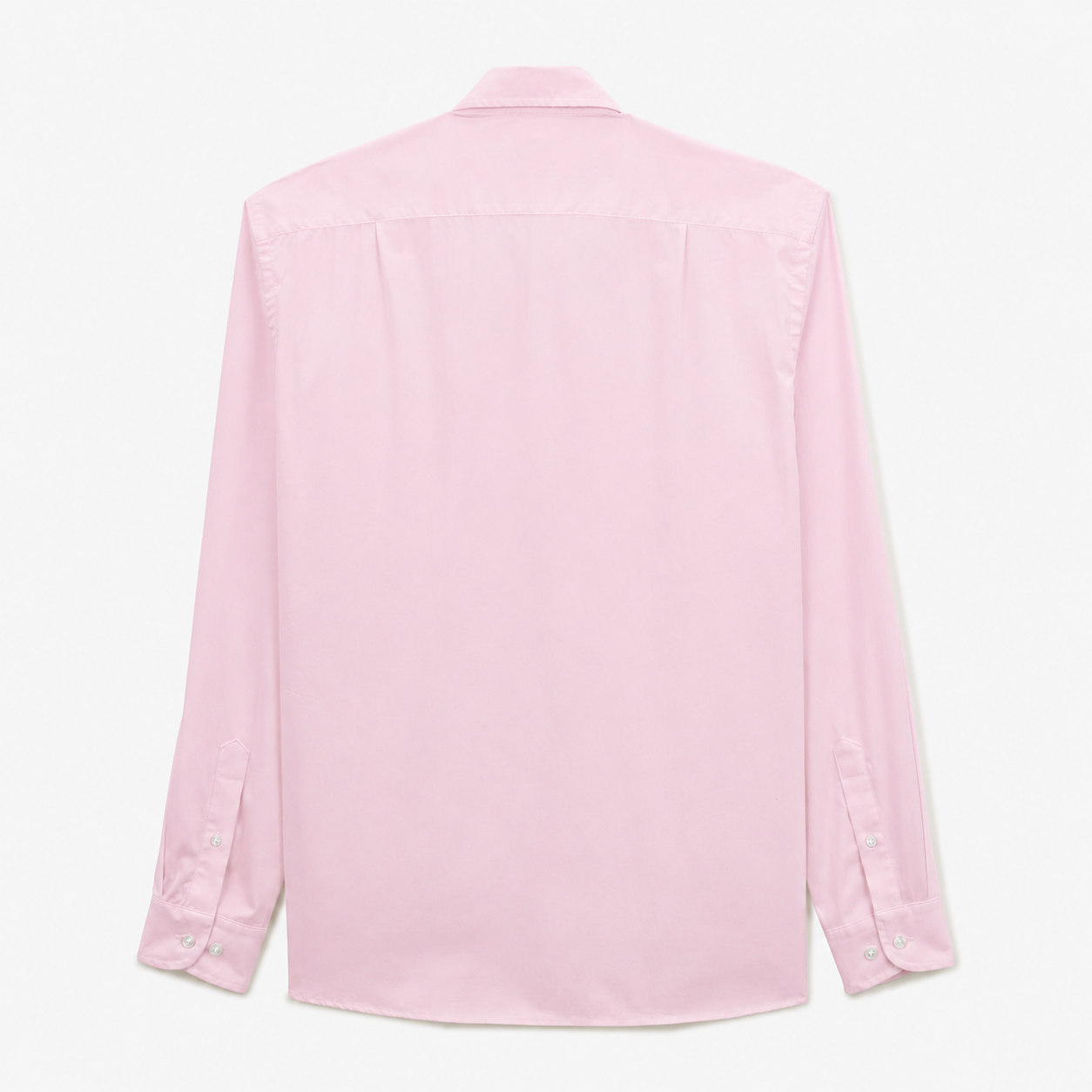 Chemise popeline confort manches longues rose