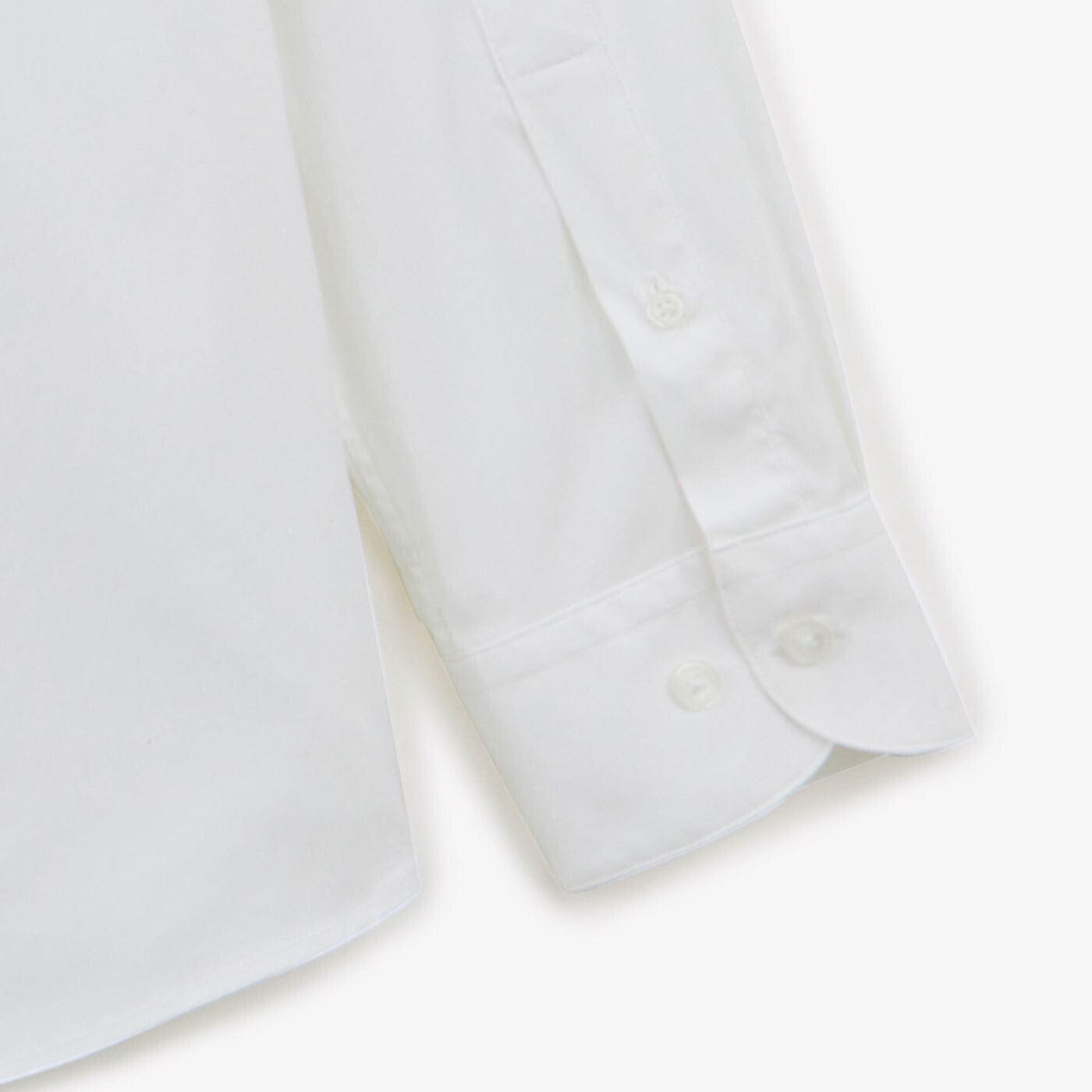 Chemise à manches longues unie blanche