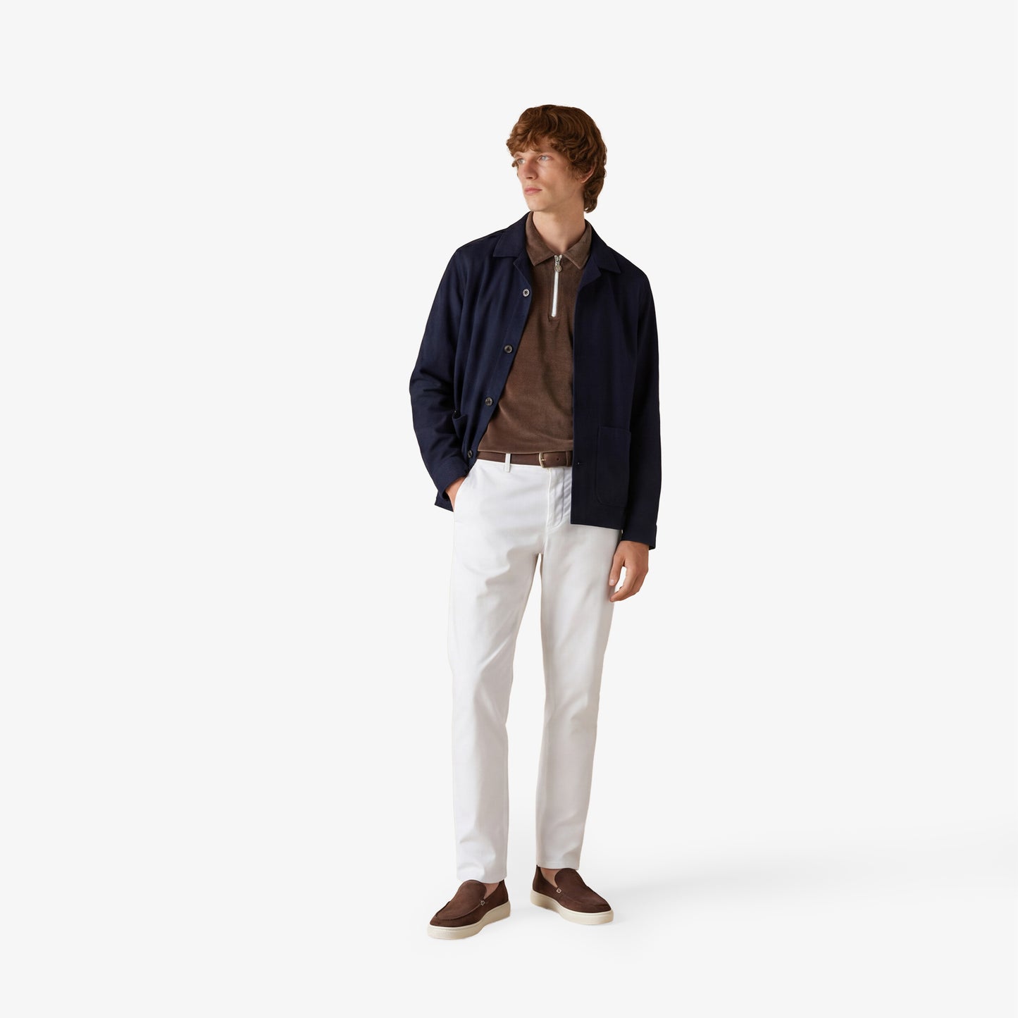 Chaqueta de trabajo de algodón Wael azul marino