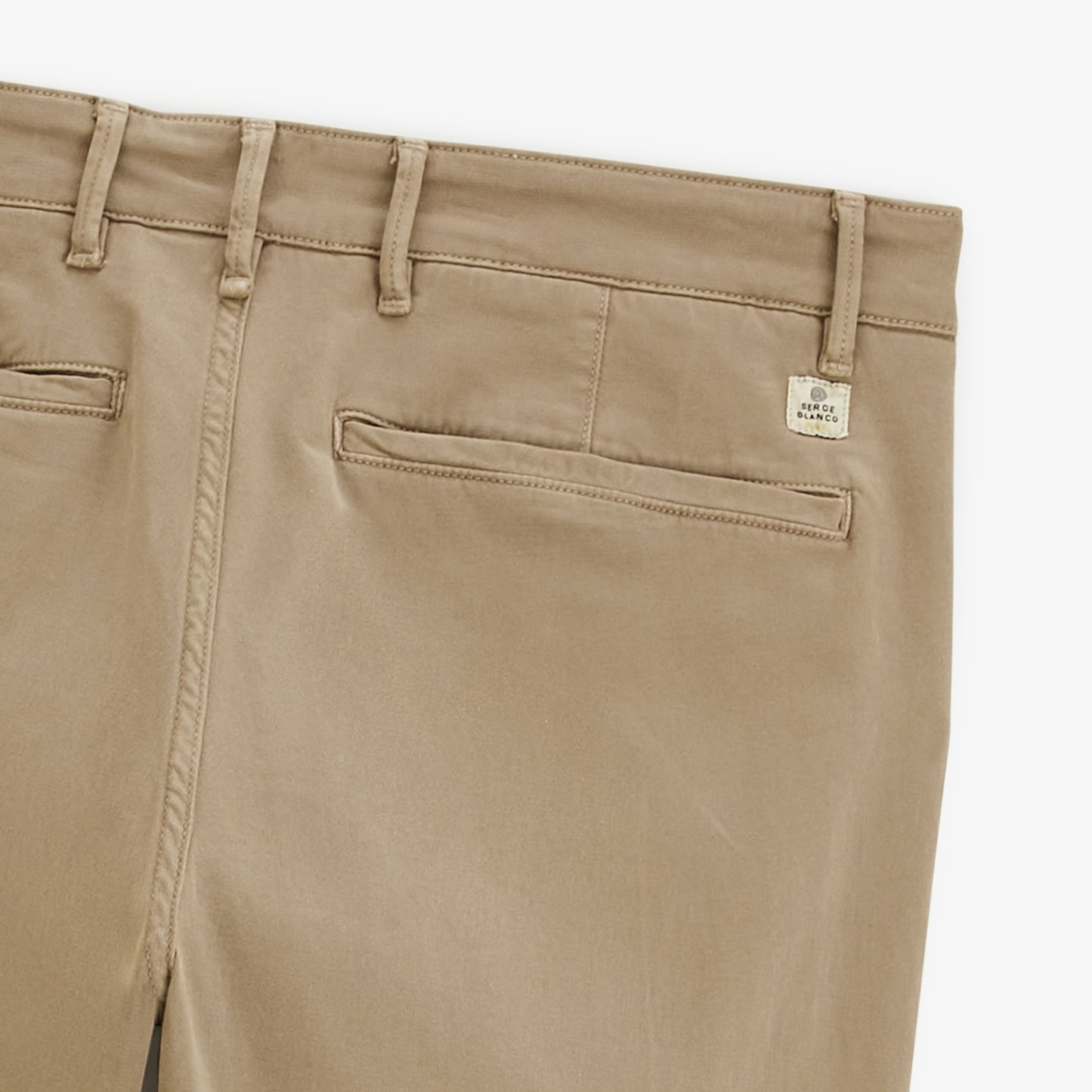 Chino 751 en coton stretch coupe droite beige cachemire SBPLAY