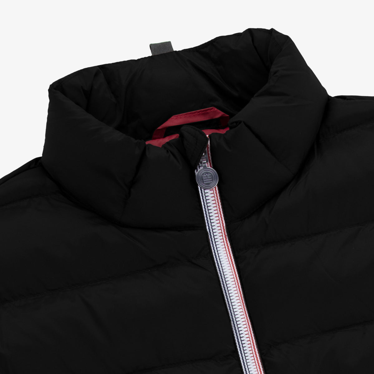 Doudoune manches longues homme col montant noir Piumino