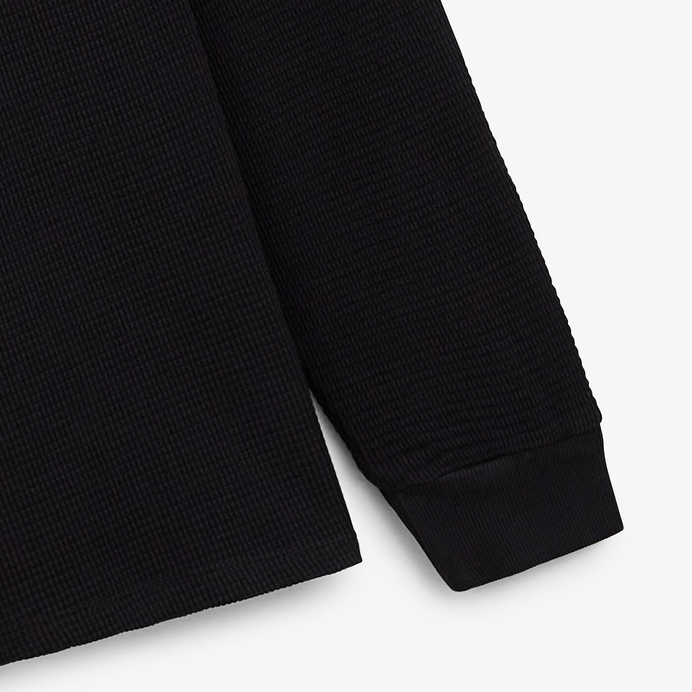 Polo Logano gaufre noir homme SERGE BLANCO