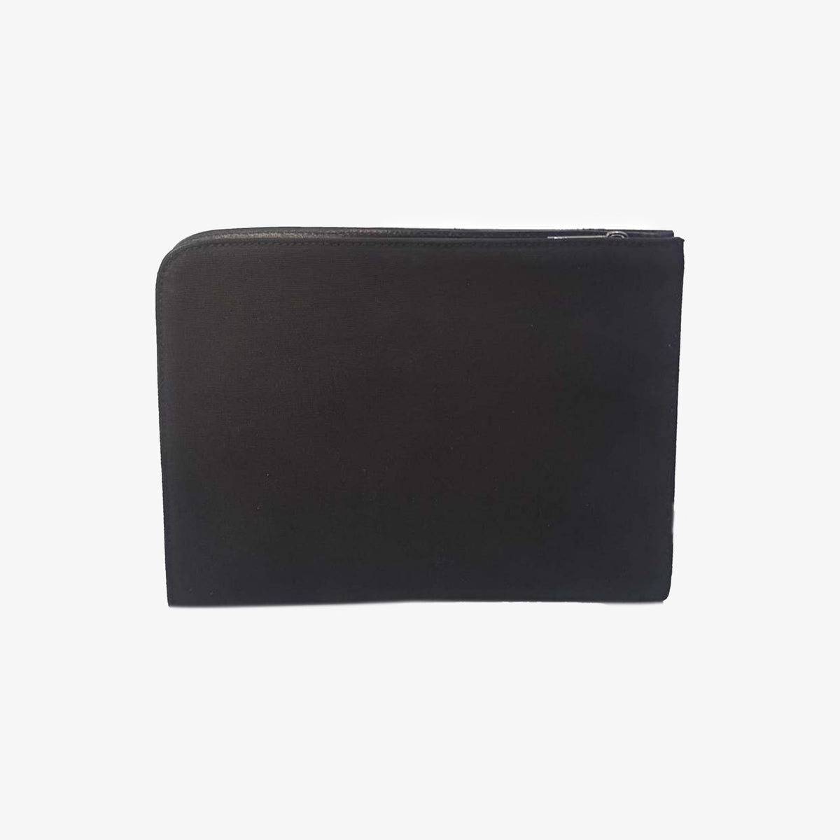 Pochette tablette en cuir et toile canvas noir Seattle