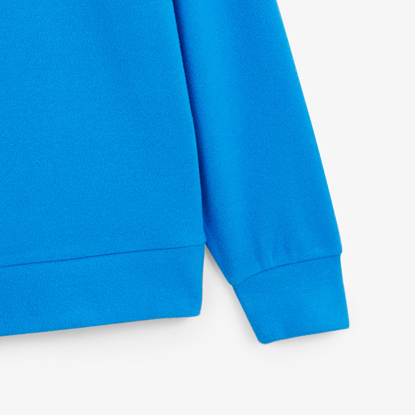 Sweat col rond French Rib bleu niva