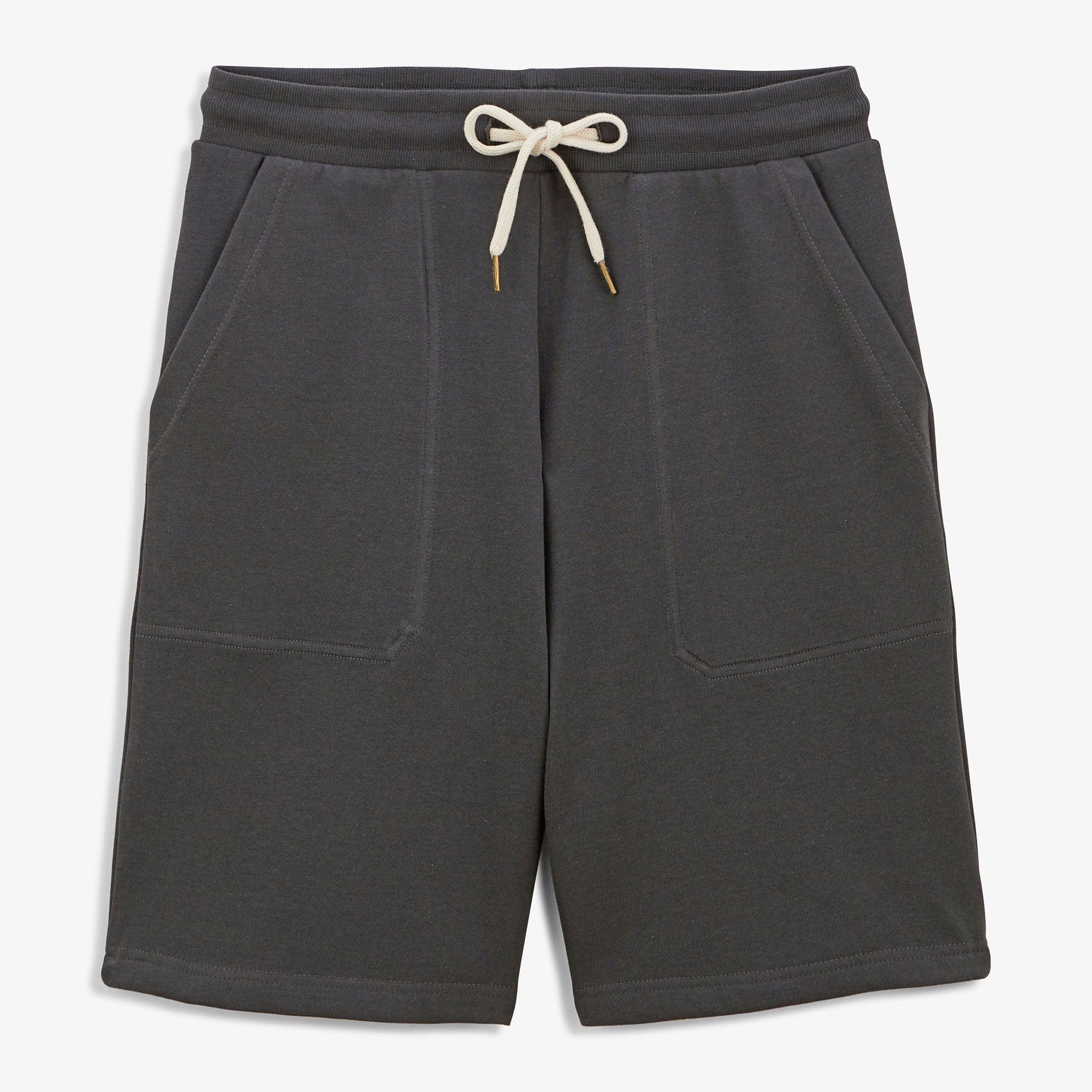 Charcoal gray fleece shorts