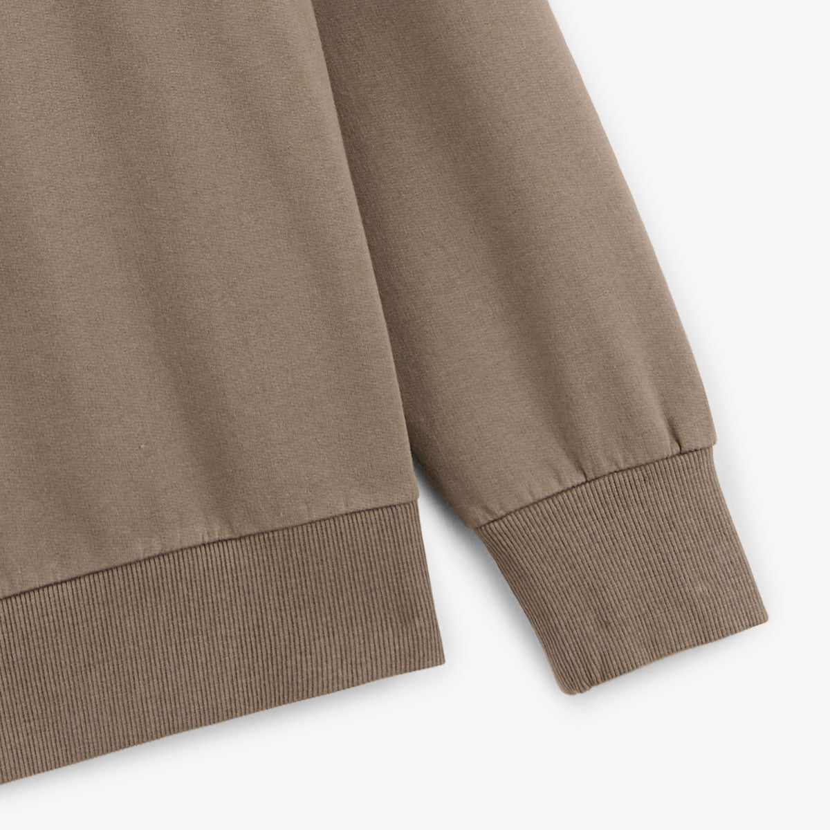 Sweat Saint Cyp avec col zippé shitake SERGE BLANCO