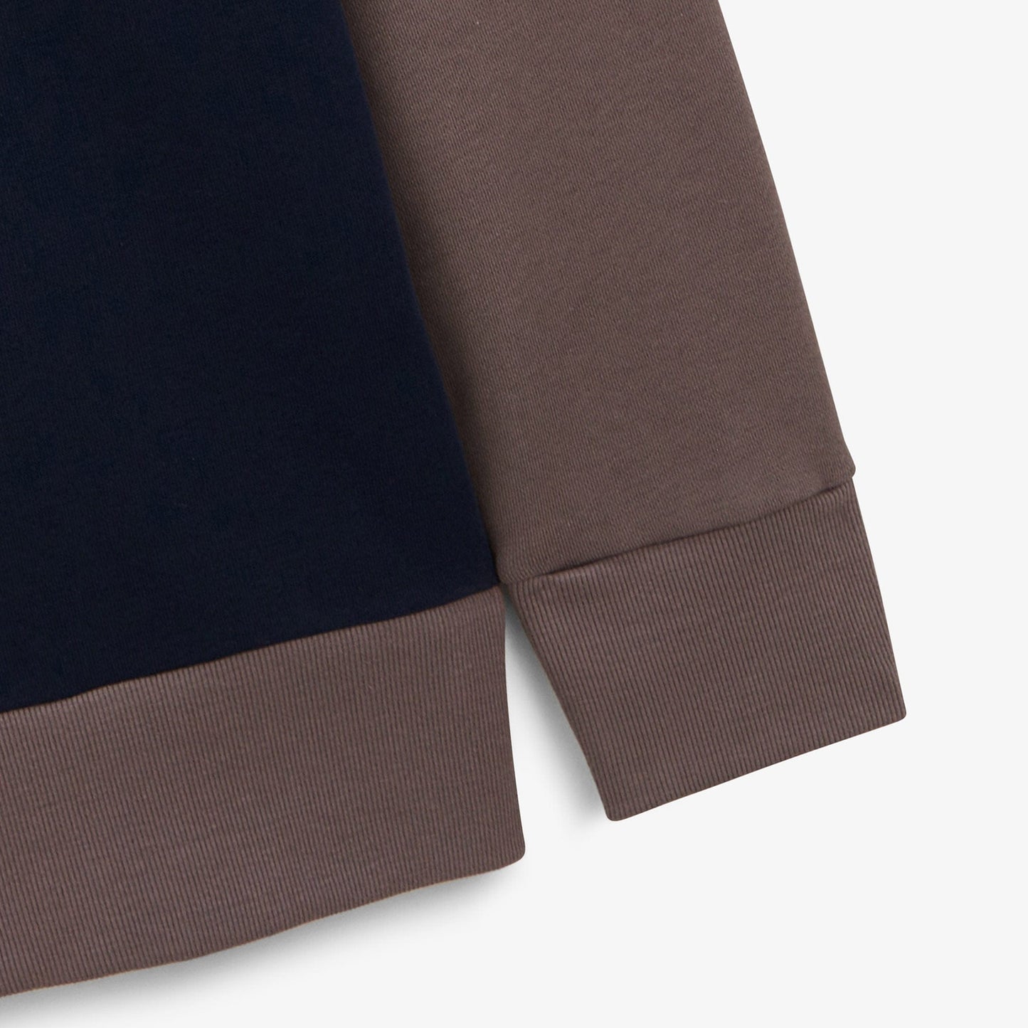 Sweat col rond tricolore ciment homme serge blanco