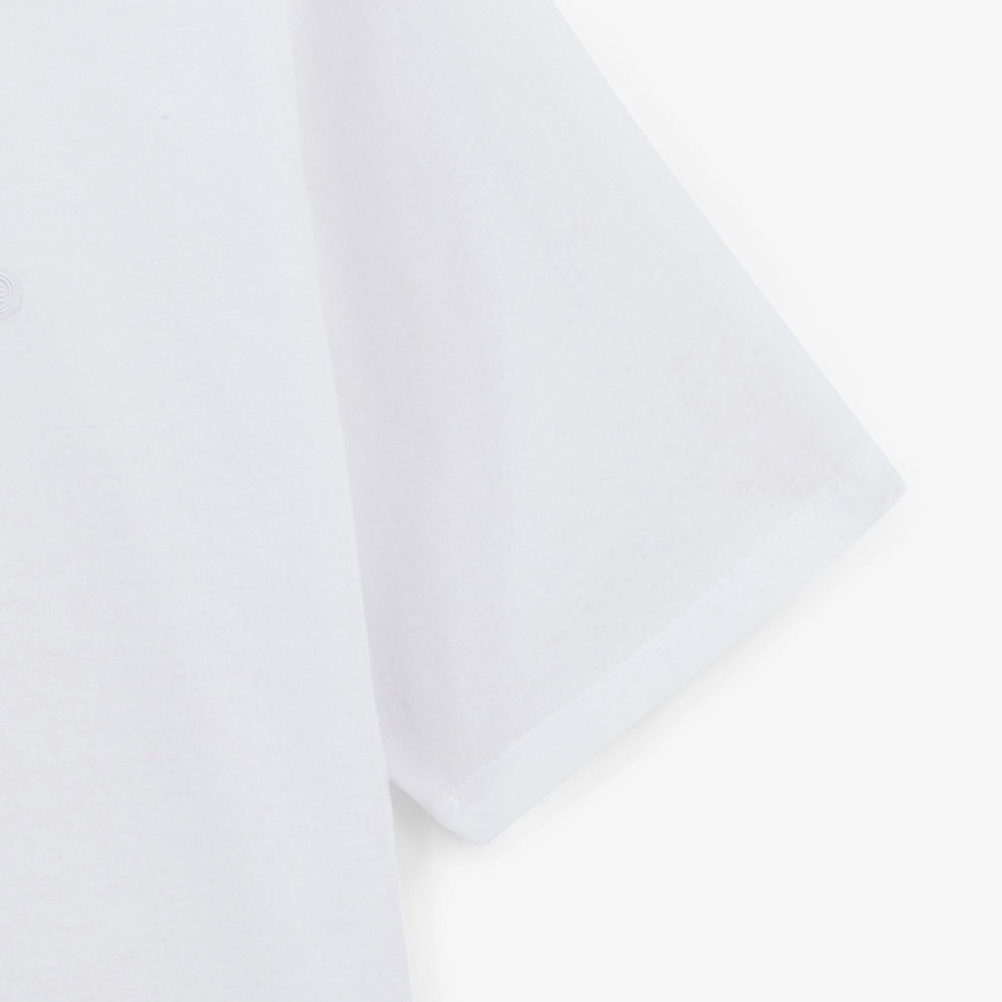T-shirt col rond Théo en coton blanc