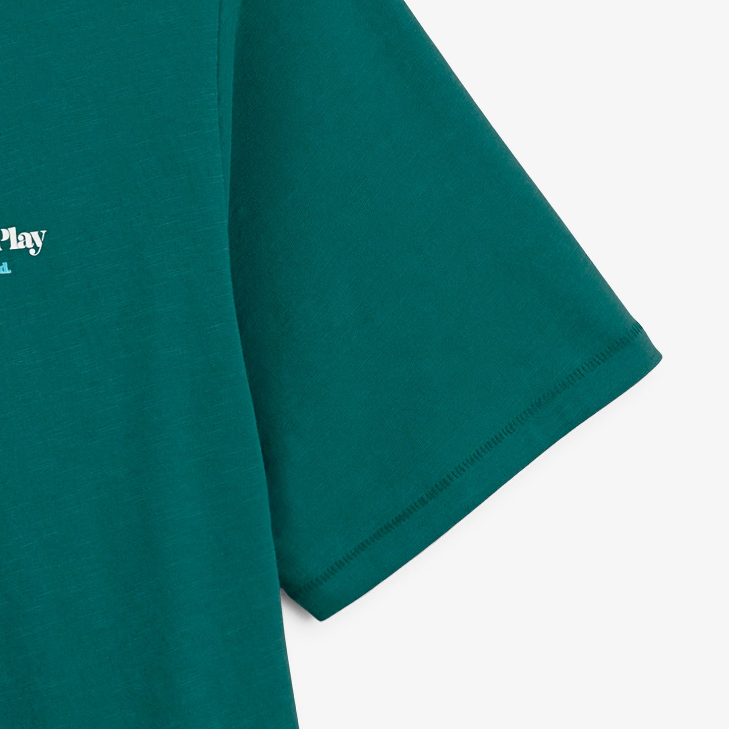 T-shirt manches courtes Théo imprimé Munchies Call bleu canard