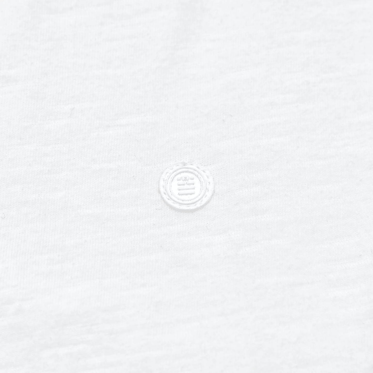 T-shirt manches longues col rond coton blanc