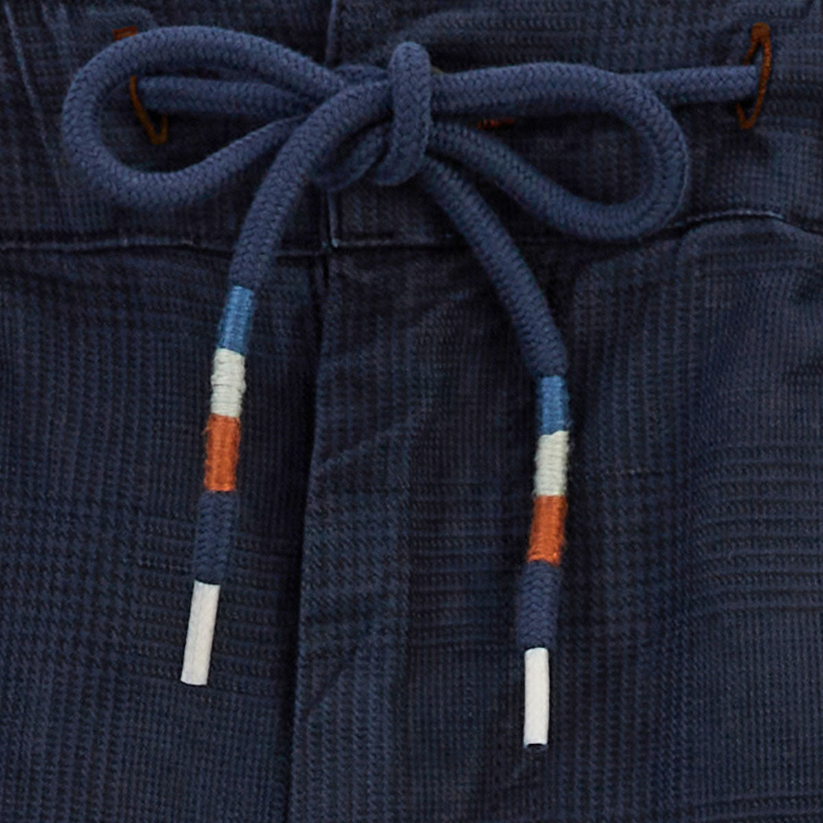 Bermuda 557 en lin et coton coupe ample bleu marine HOMME SERGE BLANCO