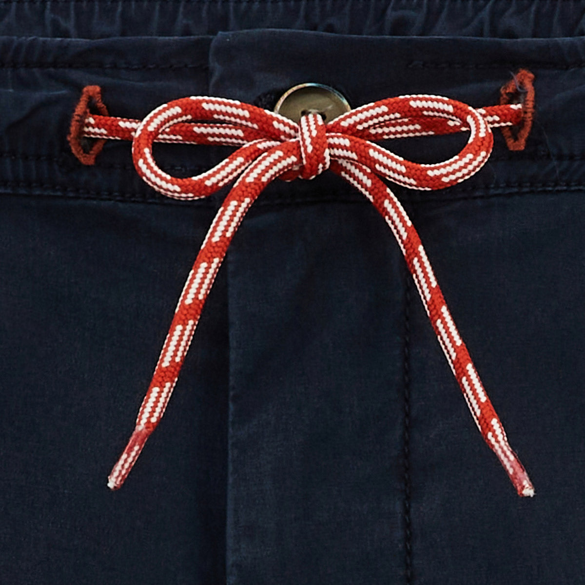 Men's Navy Blue Bermuda Shorts 743 with Elastic Waistband - SERGE BLANCO