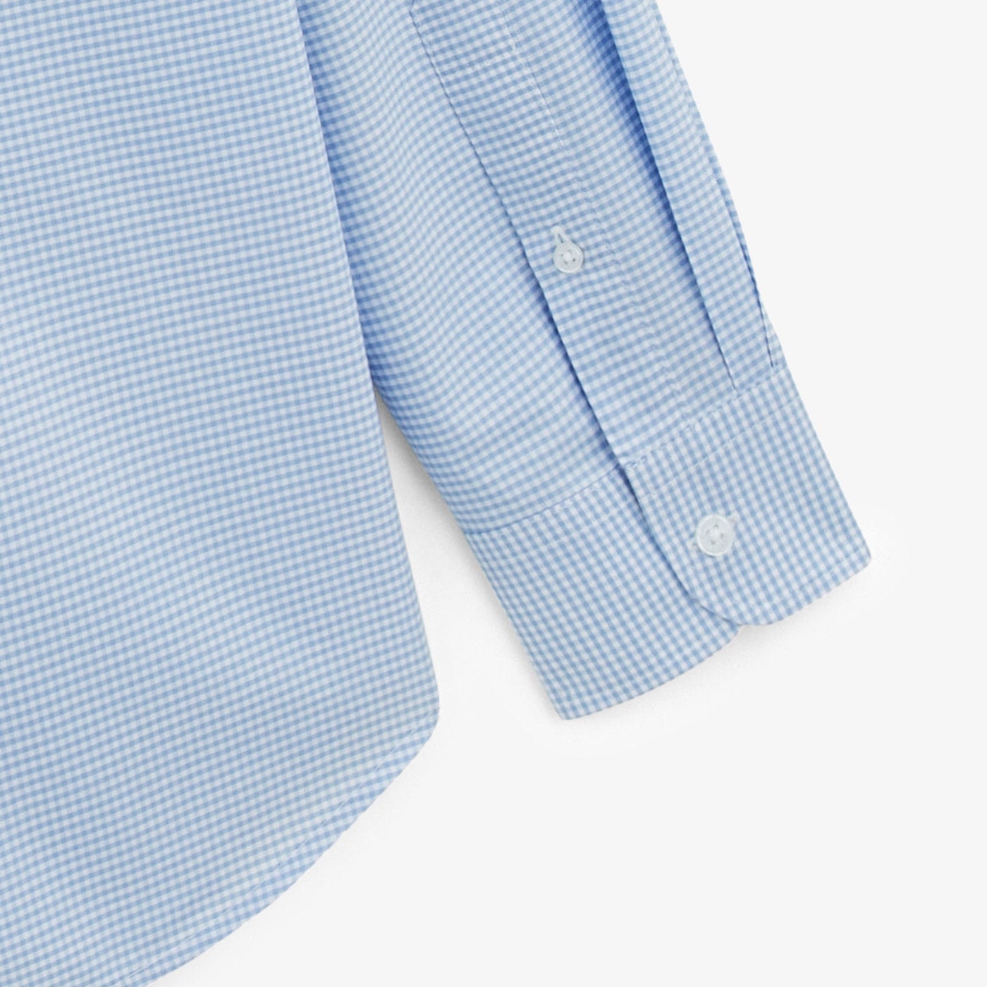 Chemise Clément En Coton Manches Longues Bleue A Carreaux Vichy Homme SERGE BLANCO