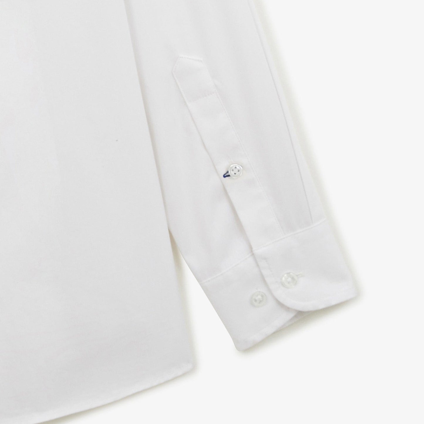 Camicia da uomo in cotone a maniche lunghe, bianca, SERGE BLANCO