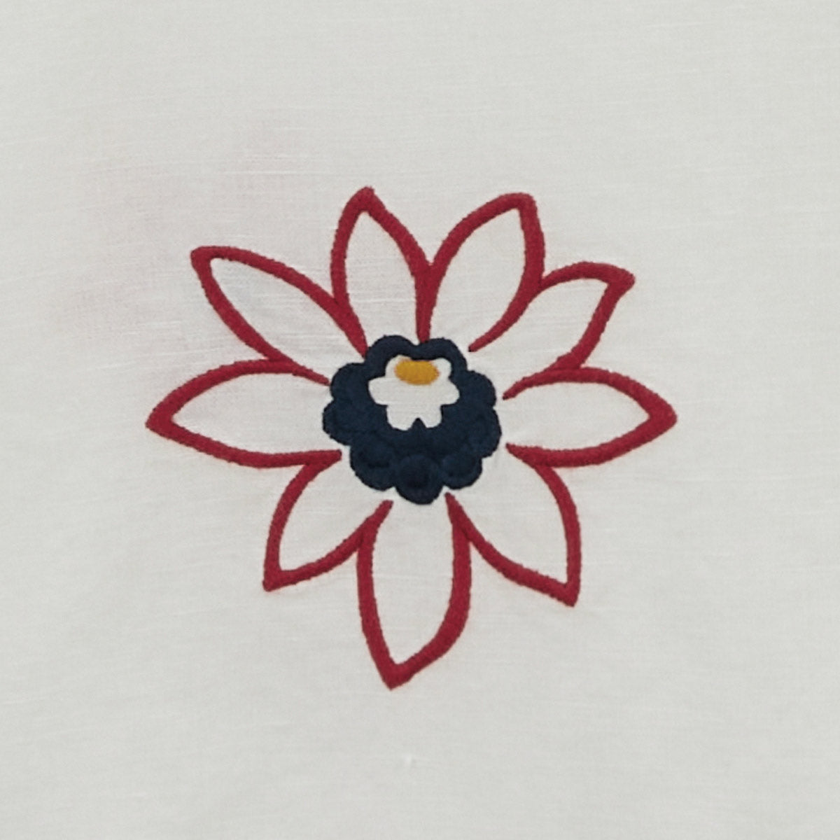 Camisa de manga corta con flores bordadas, de lino y algodón, blanca, para hombre, de SERGE BLANCO