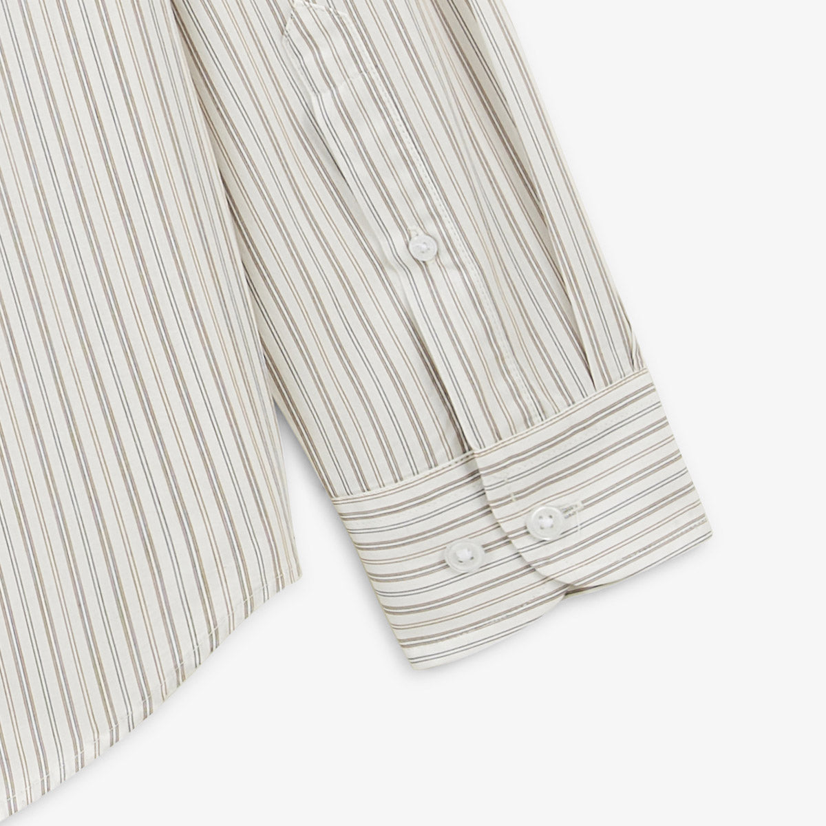 Chemise Manches Longues En Coton A Rayures Charles Play Homme SERGE BLANCO