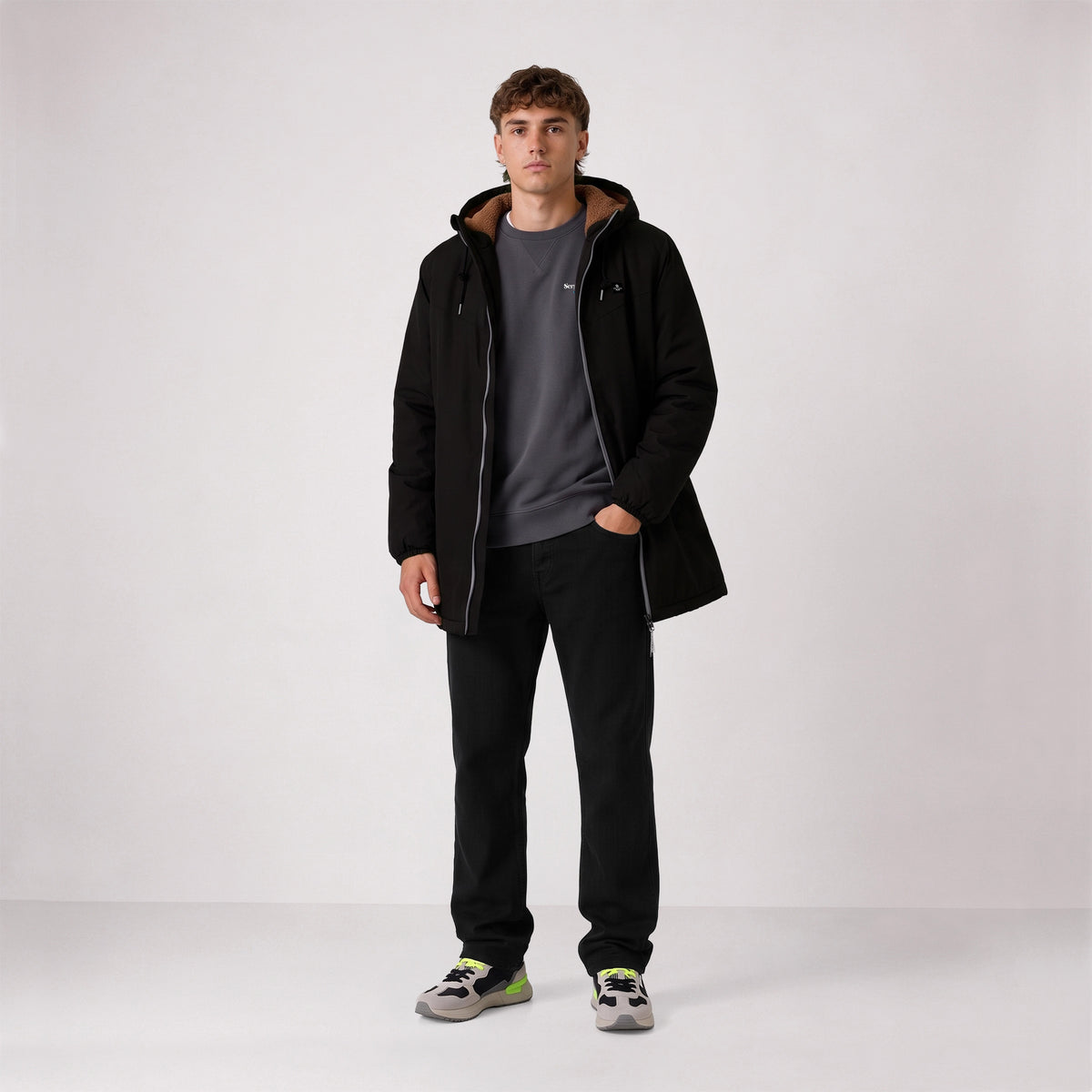 Parka Stormer doublure polaire déperlante noire SBPLAY