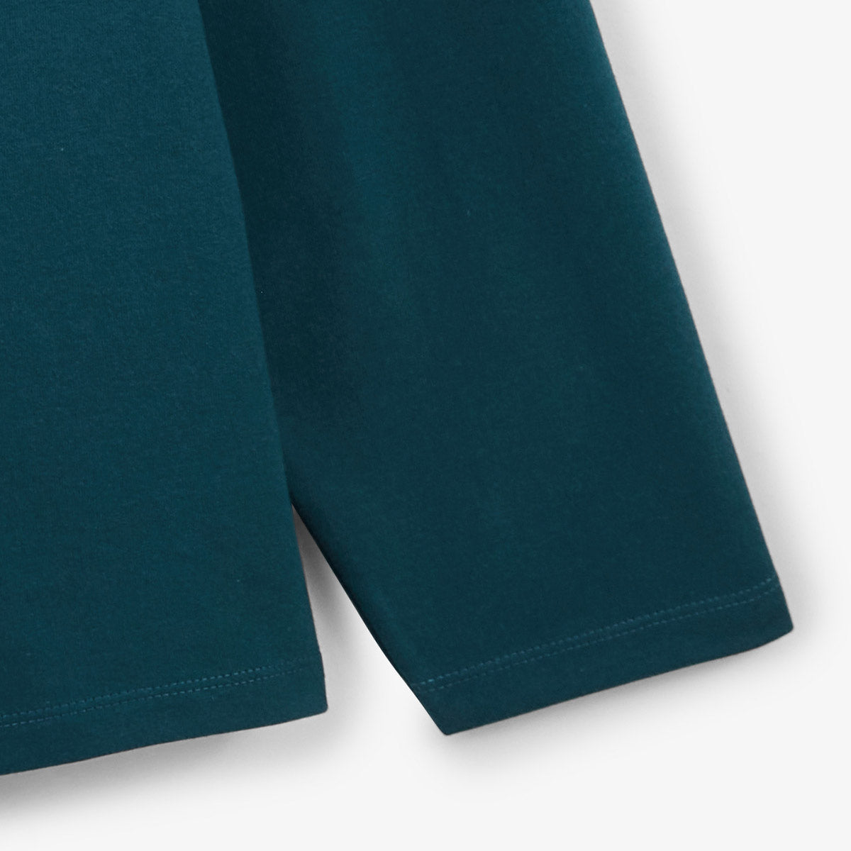 Men's opal blue cotton jersey rugby shirt with contrasting collar SERGE BLANCO