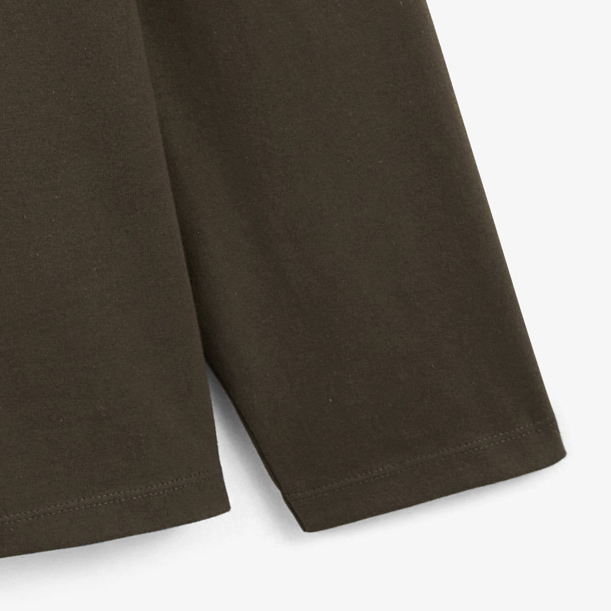 Men's SERGE BLANCO rugby jersey in clay brown cotton jersey with contrasting collar