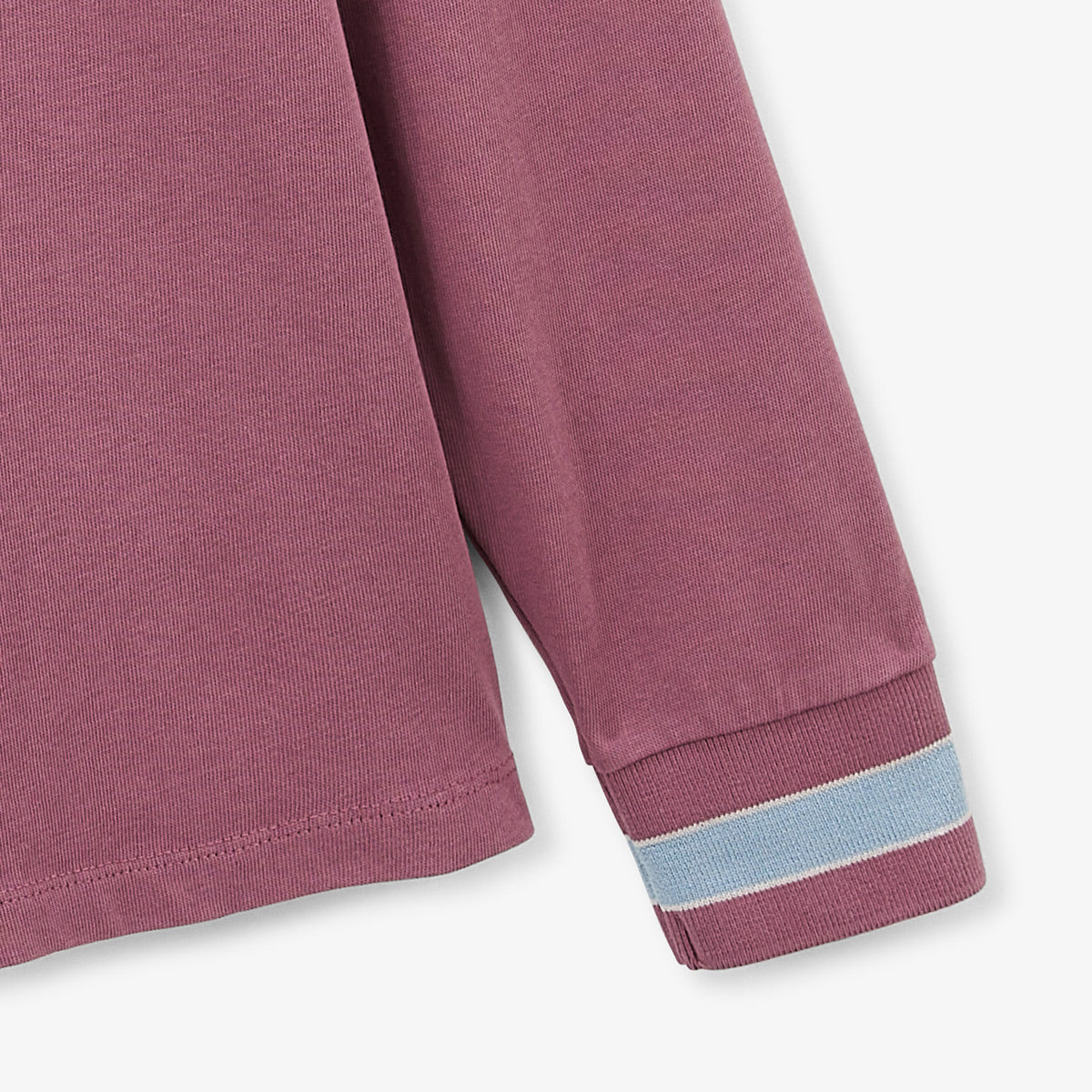 Maillot de rugby manches longues en coton violet pourpre Lior Homme SERGE BLANCO