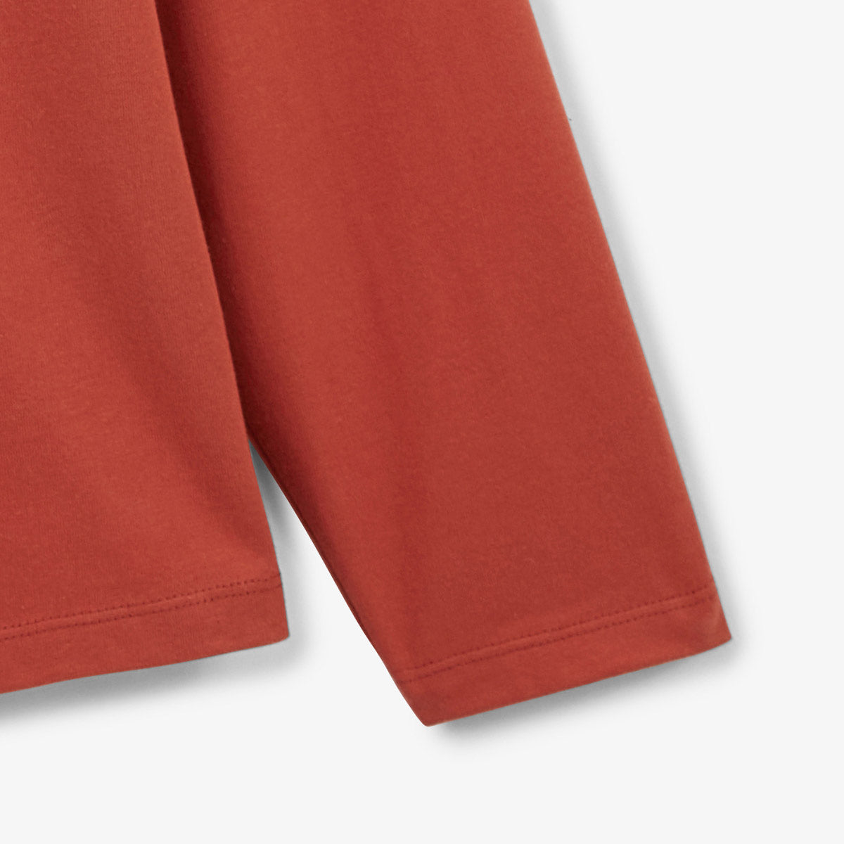 Maillot de rugby manches raglan en coton orange rouille HOMME SERGE BLANCO