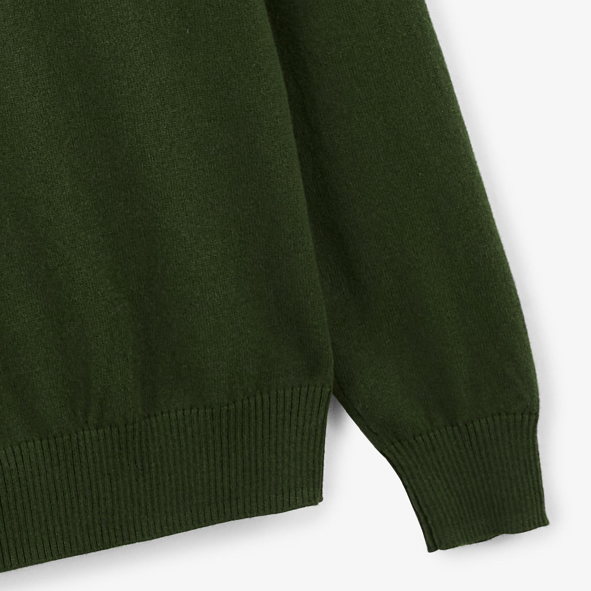 Pull Coton Et Laine Vert Militaire Maximus Homme SERGE BLANCO