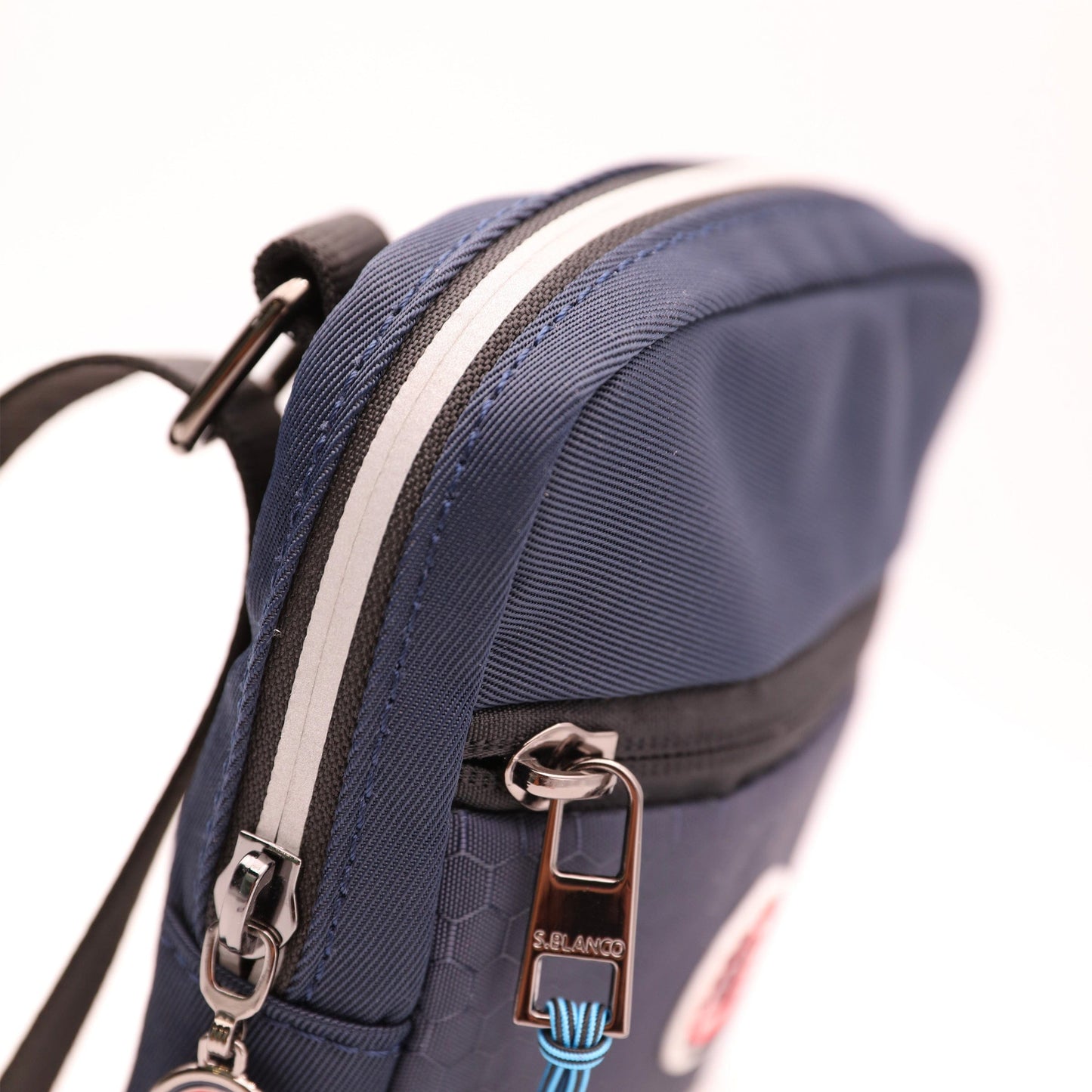 Sac Bandoulière en Toile Bleu Marine Homme SERGE BLANCO