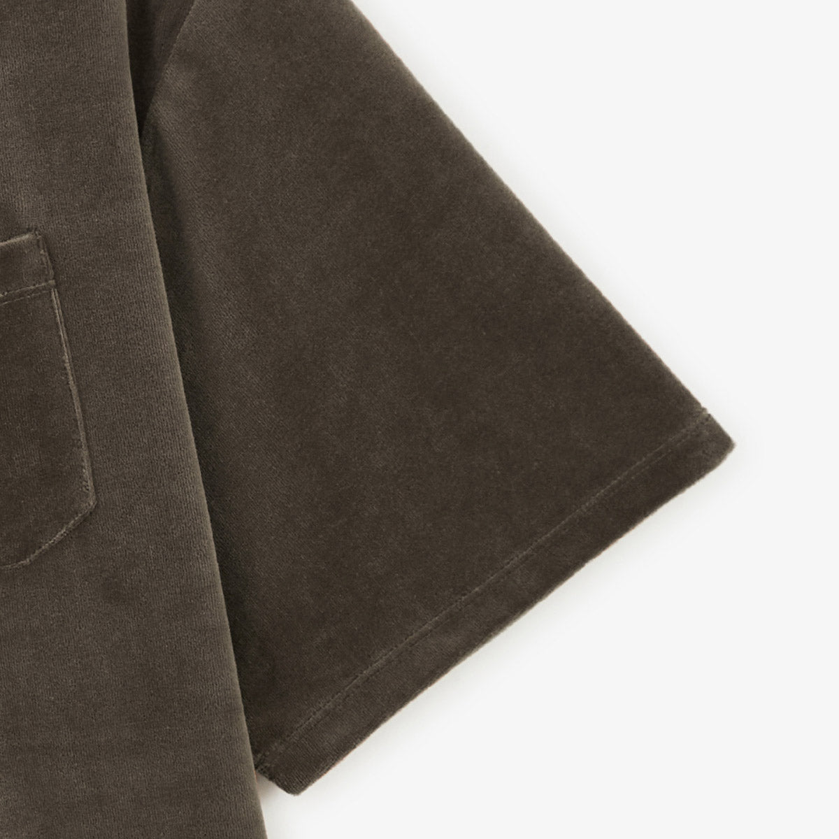 T-shirt col rond Thor en tissu eponge marron argile HOMME SERGE BLANCO