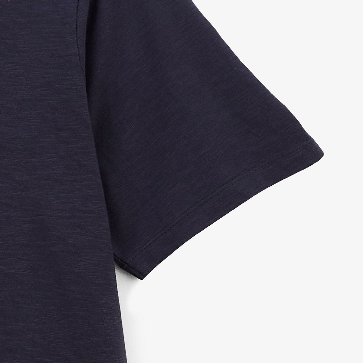 T-shirt En Coton Flammé Bleu Dark Nay Homme SERGE BLANCO