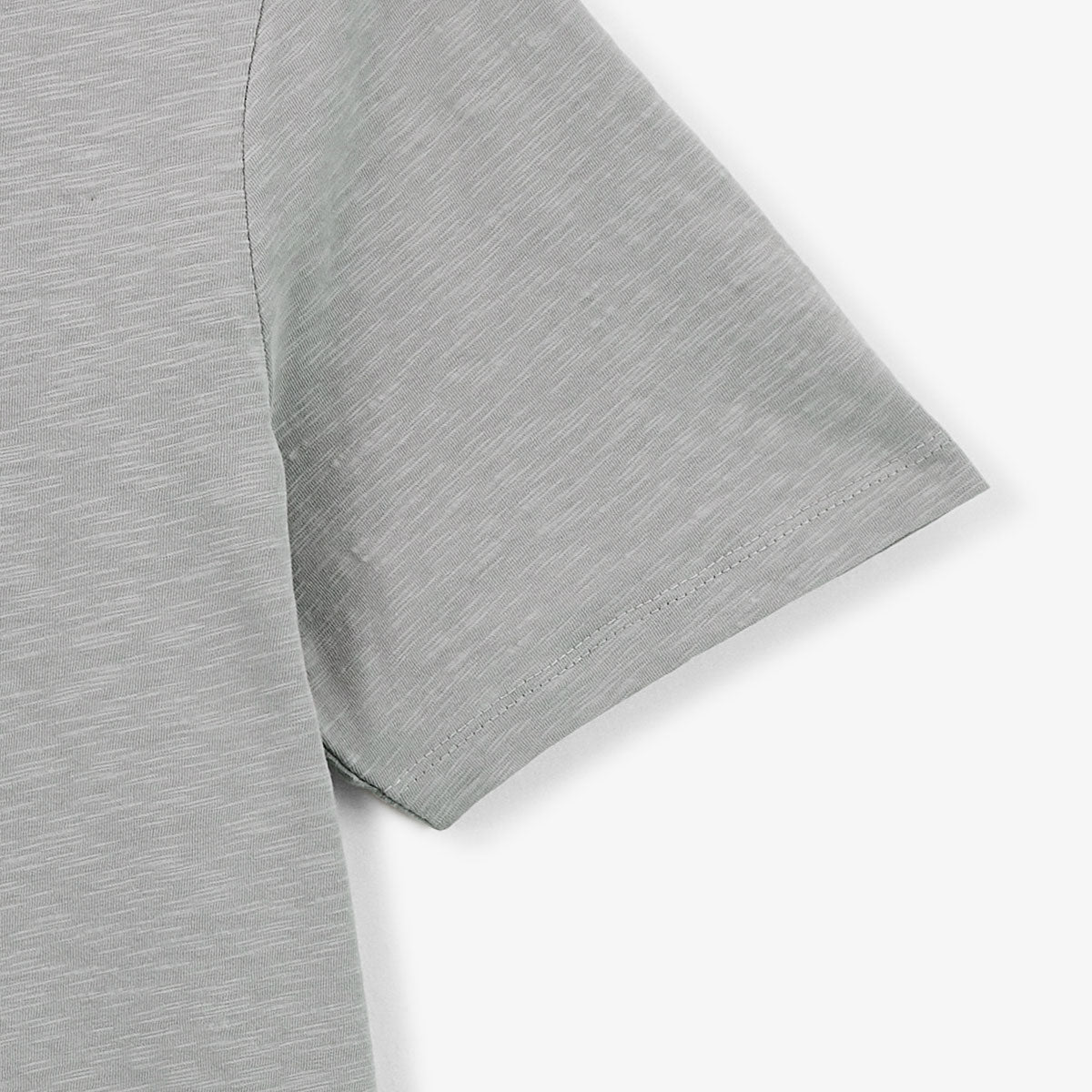 T-shirt En Coton Flammé Gris Souris Homme SERGE BLANCO