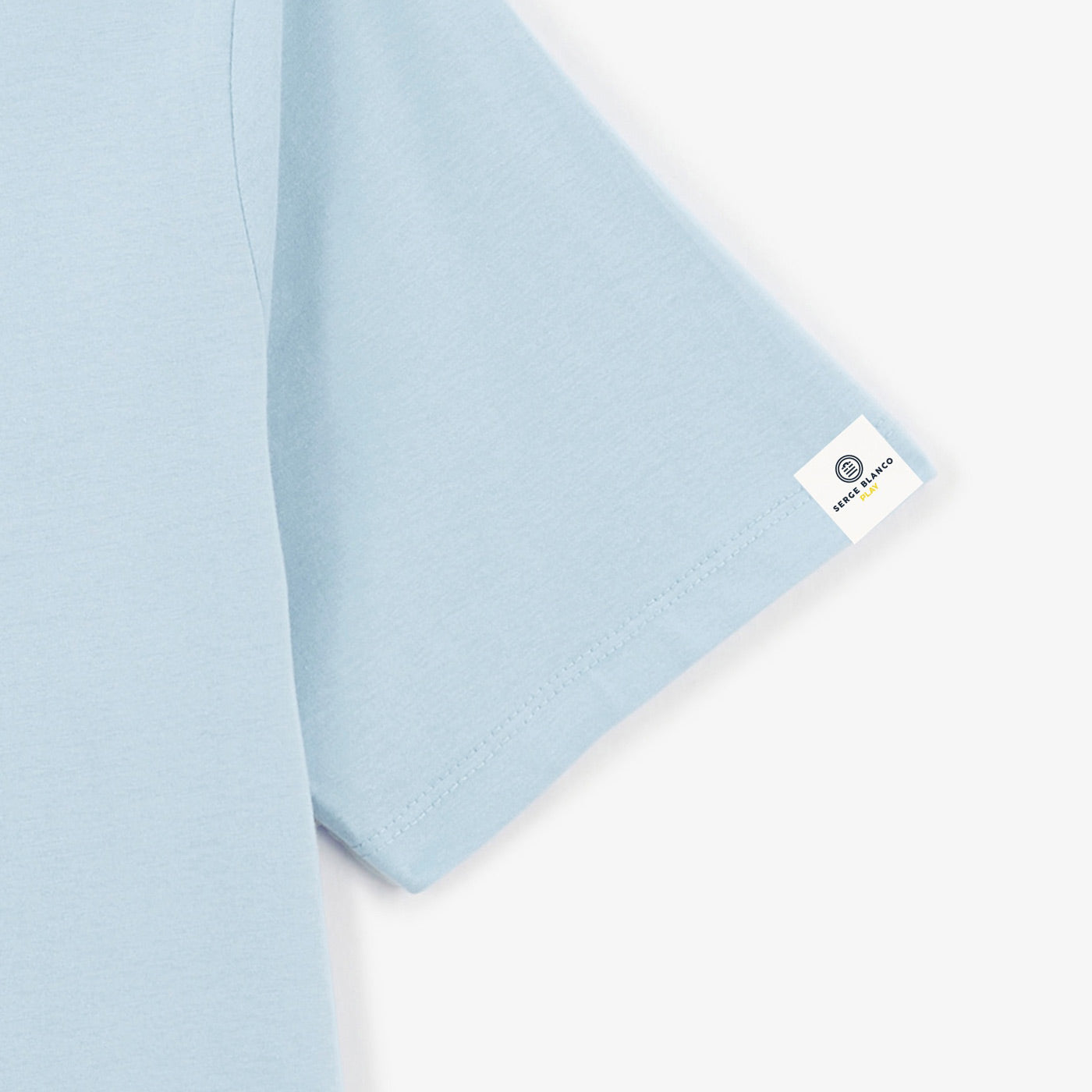 T-shirt Manches Courtes Col Rond Turner Bleu Ciel Homme SERGE BLANCO