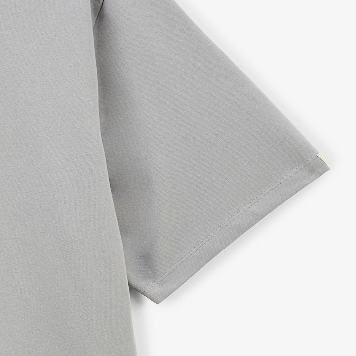 T-shirt Manches Courtes En Coton Stretch Gris Souris Tarike Homme SERGE BLANCO