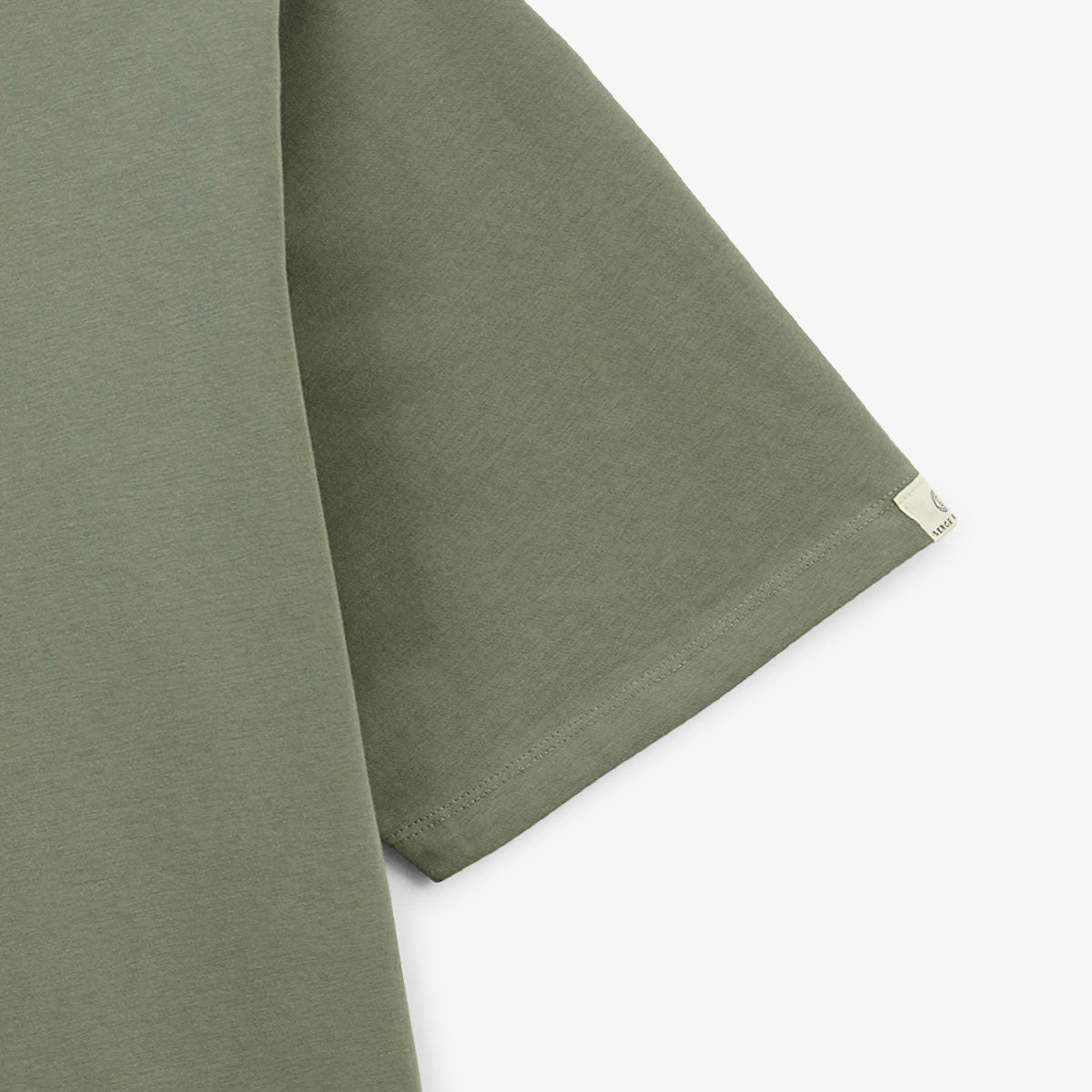 T-shirt Manches Courtes En Coton Stretch Vert Militaire Tarike Homme SERGE BLANCO