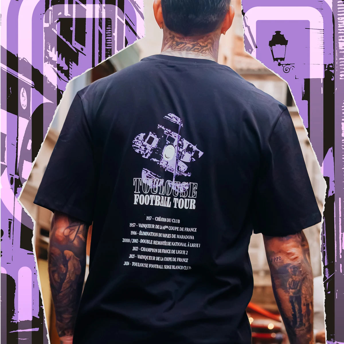 Le t-shirt Toulouse Football Tour de dos