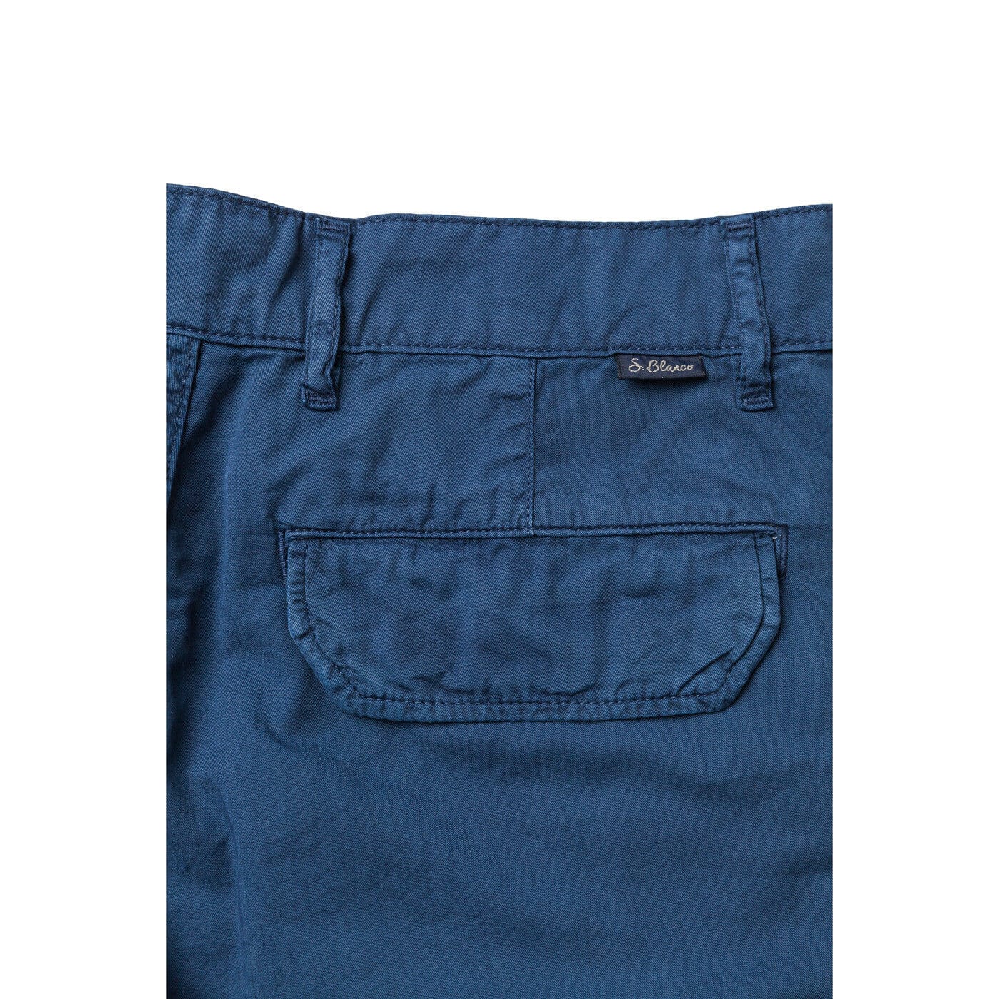 Indigo-Bermudashorts mit Cargotaschen