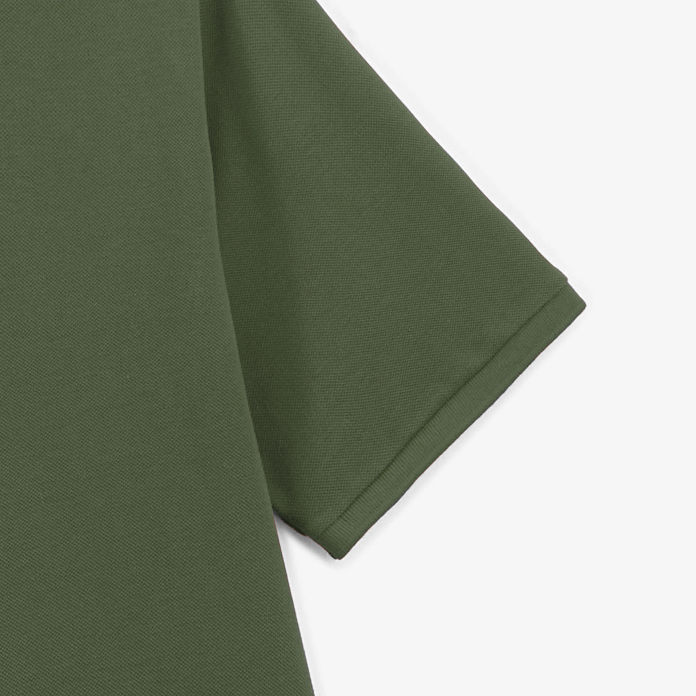 Polo Lucas aus Piqué-Baumwolle in Militärgrün meliert für Herren Serge Blanco