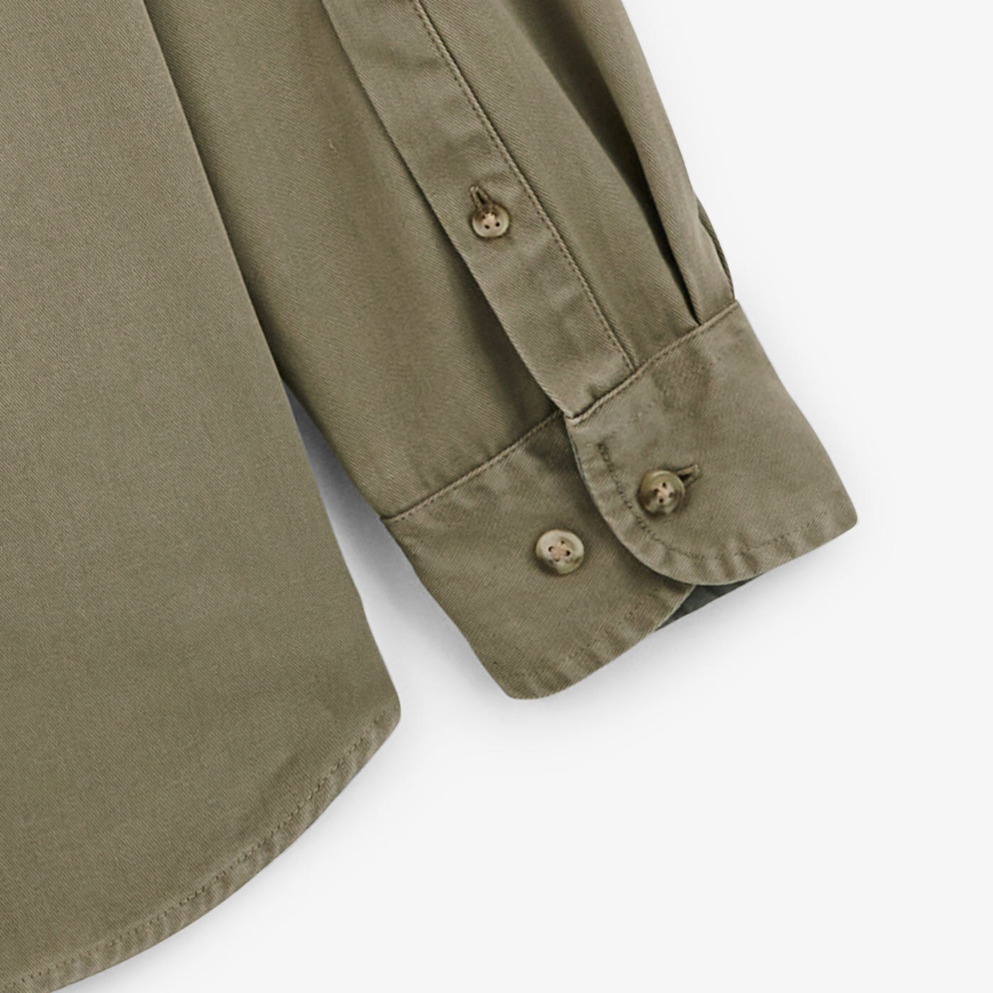 Thick plain sage cotton shirt