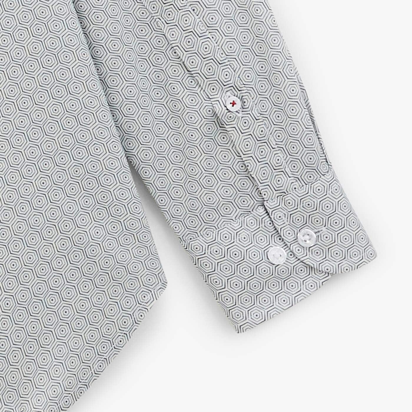 Indigo blue printed shirt