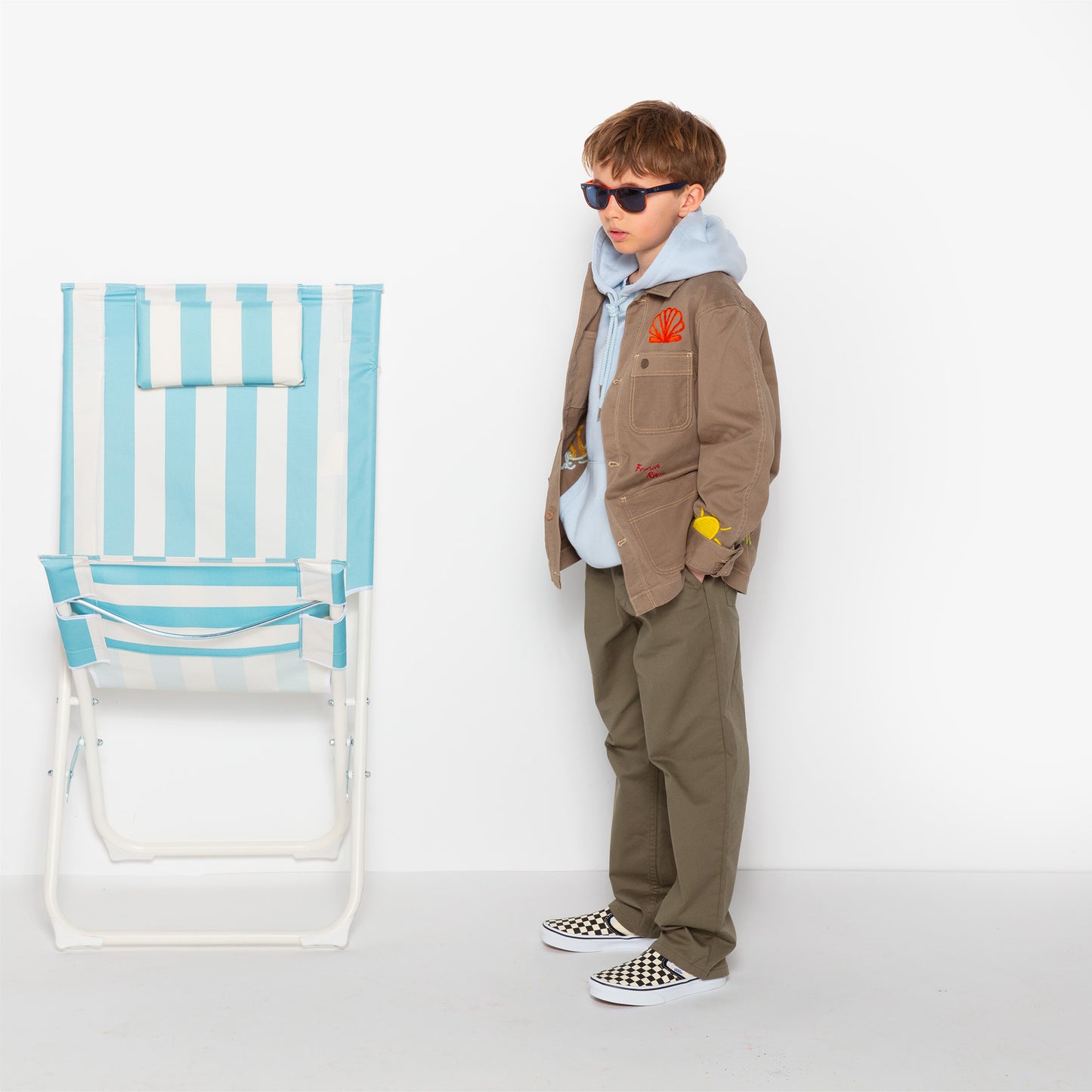 Wendel military-style worker jacket for boys