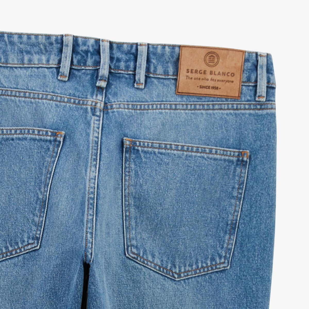 Jean 331 tapered fixed in blue cotton MEN SERGE BLANCO