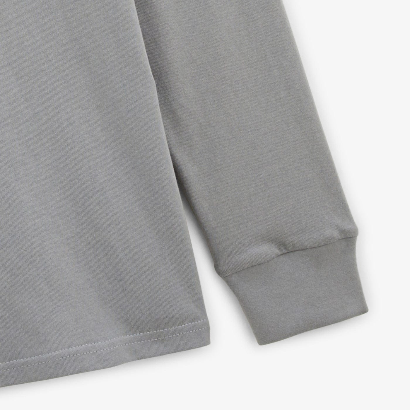 Loevan Long Sleeve Rugby Polo Shirt with Polo Collar in Slate Gray Cotton for Men SERGE BLANCO