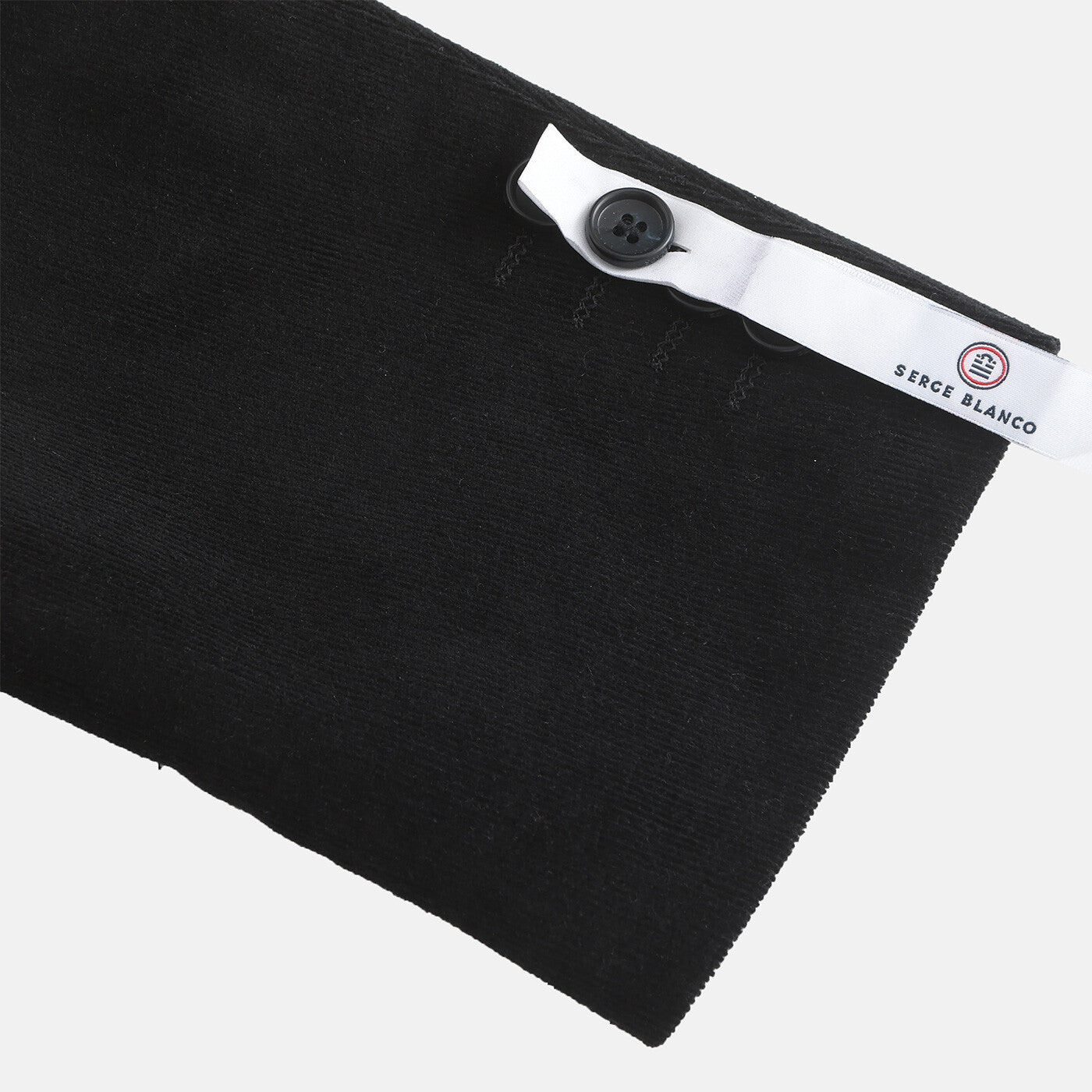 Chaqueta Henri de terciopelo negro