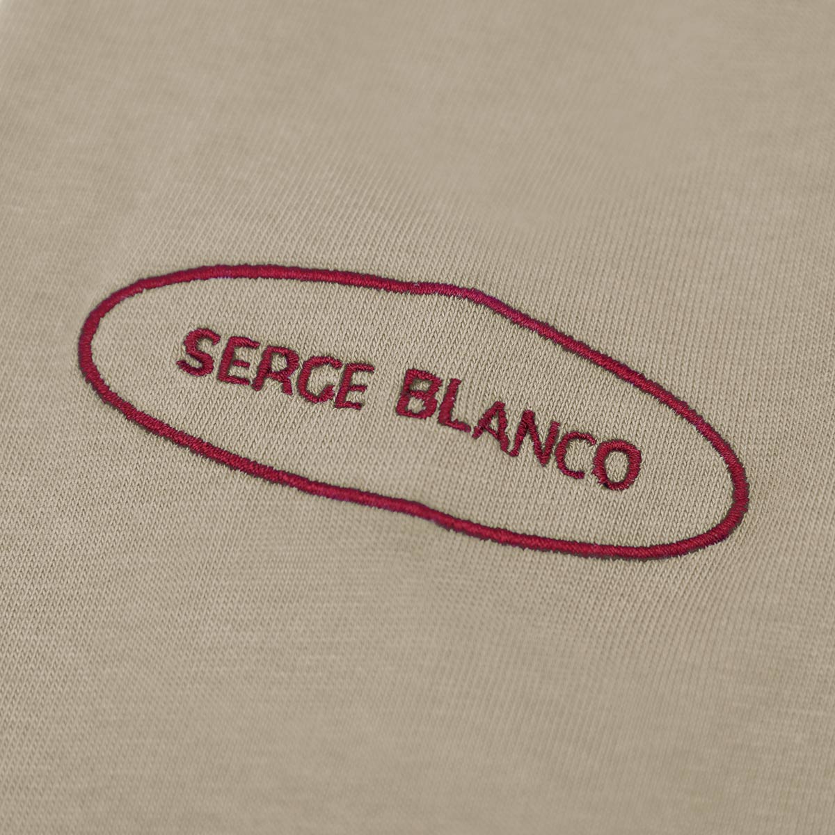 Camiseta de rugby Livio en jersey rojo merlot