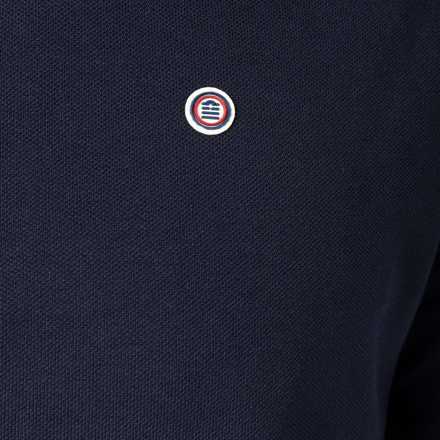 Polo de manga corta Lucas de piqué de algodón azul oscuro para hombre SERGE BLANCO