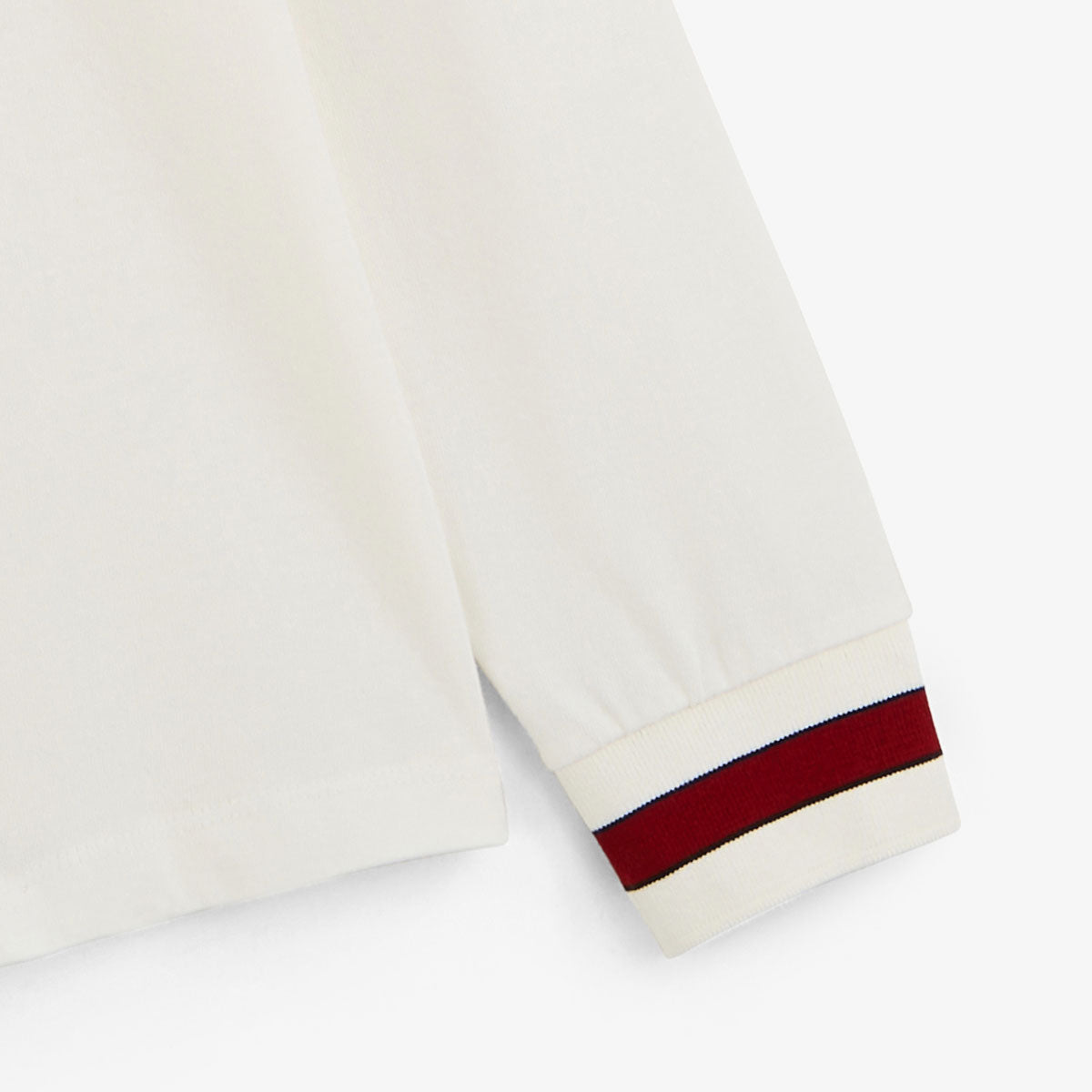 Maglia da rugby a maniche lunghe in cotone bianco avorio Lior da uomo SERGE BLANCO